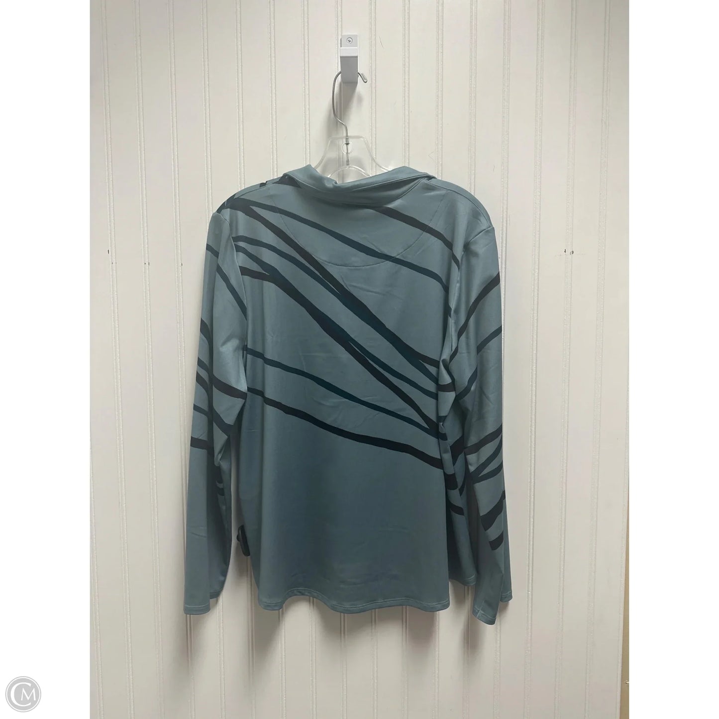 Athletic Jacket By Chicos In Blue, Size: Xl