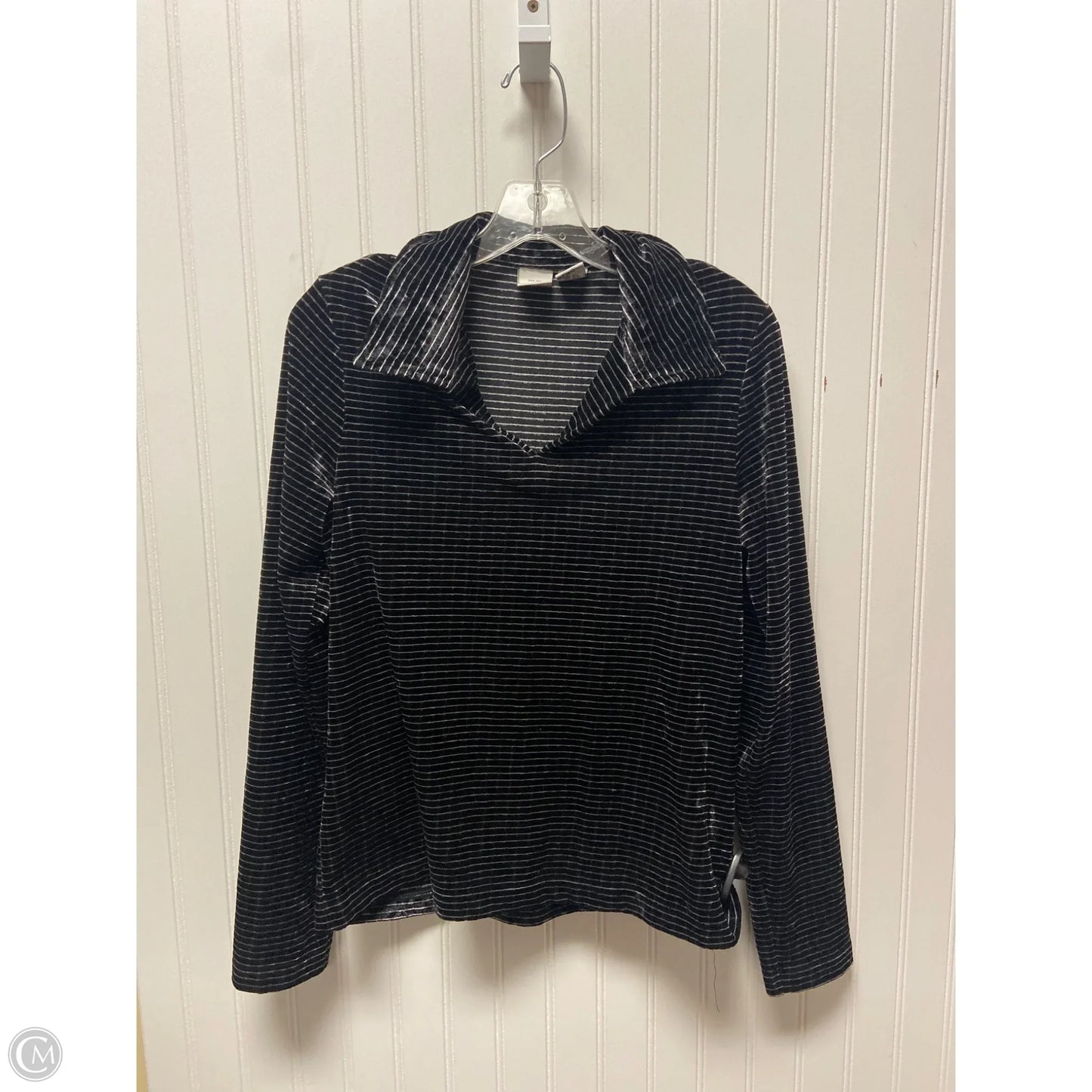 Top Long Sleeve By Armani Exchange In Black, Size: L