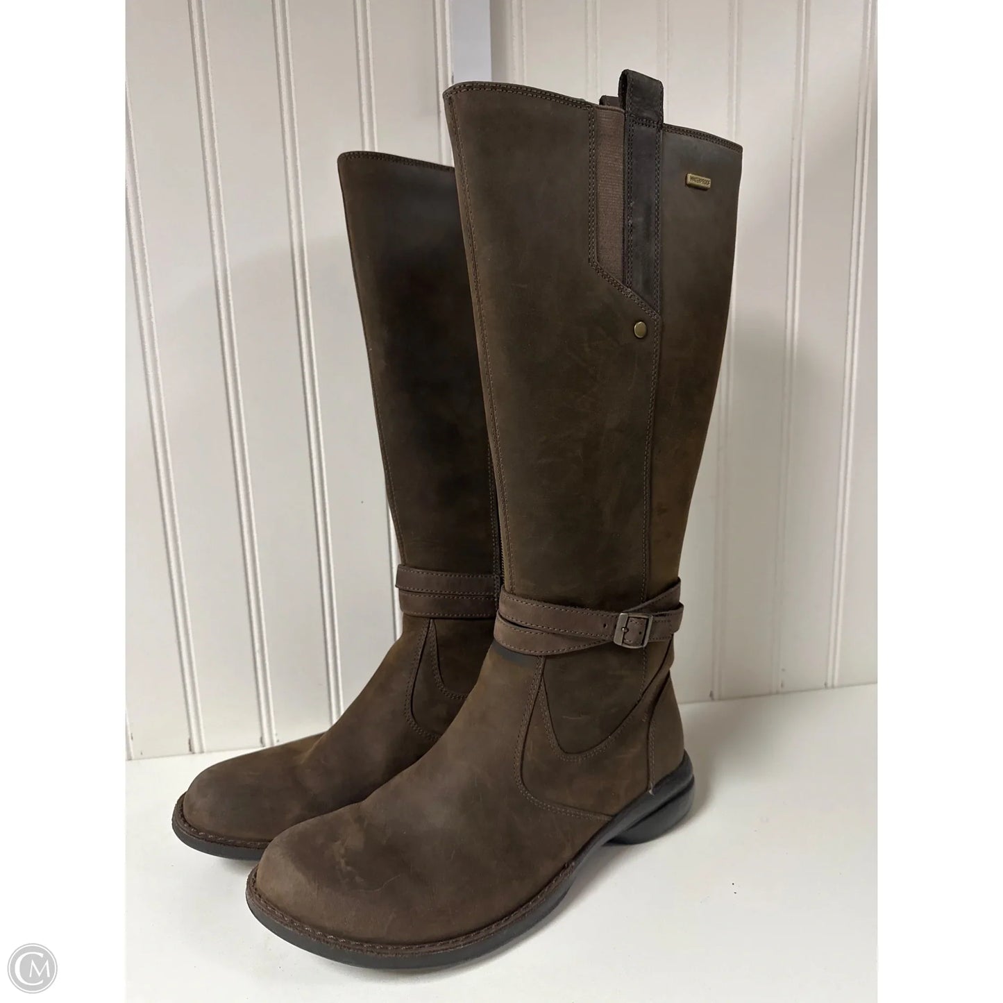 Boots Knee Flats By Merrell In Brown, Size: 8