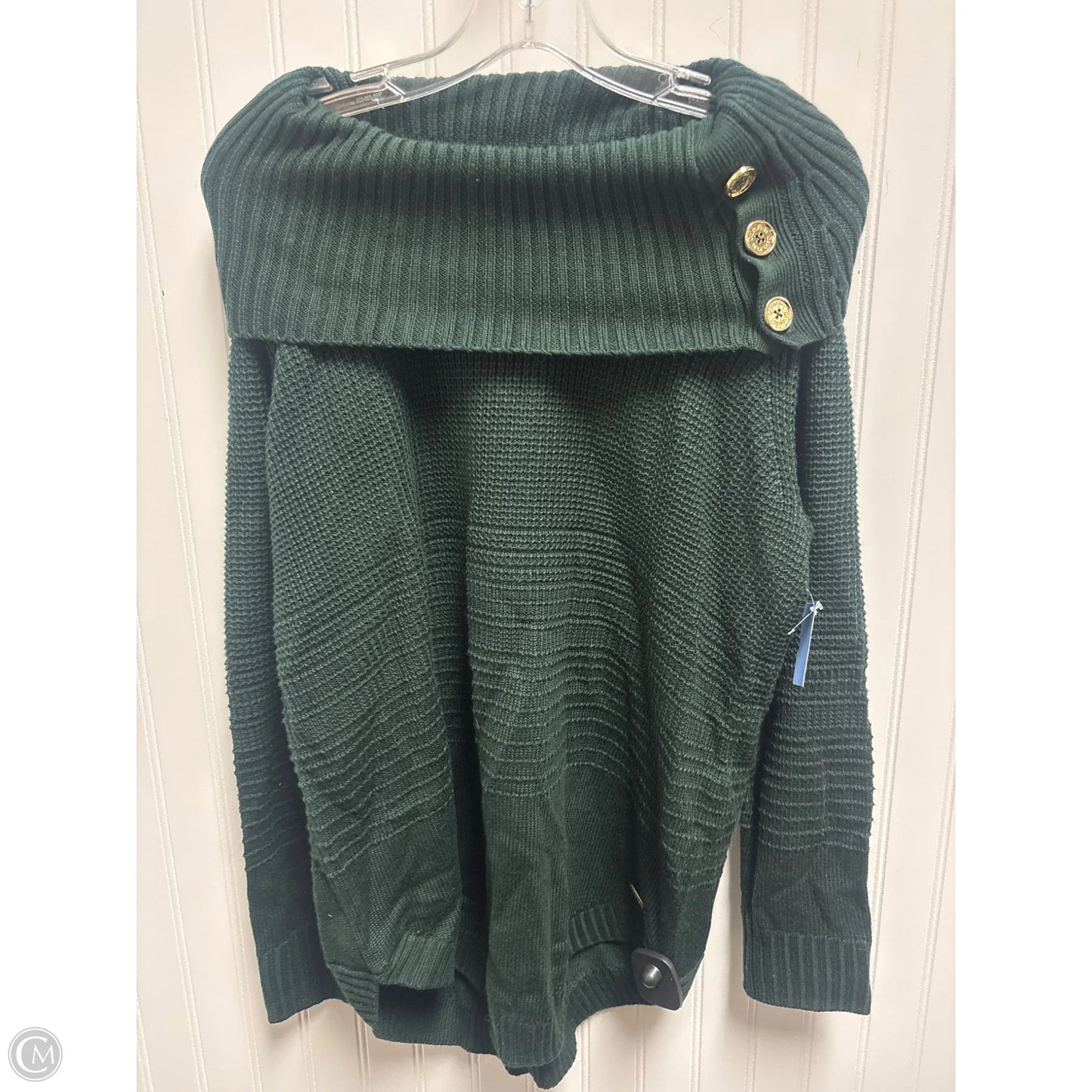 Sweater By Calvin Klein In Green, Size: M