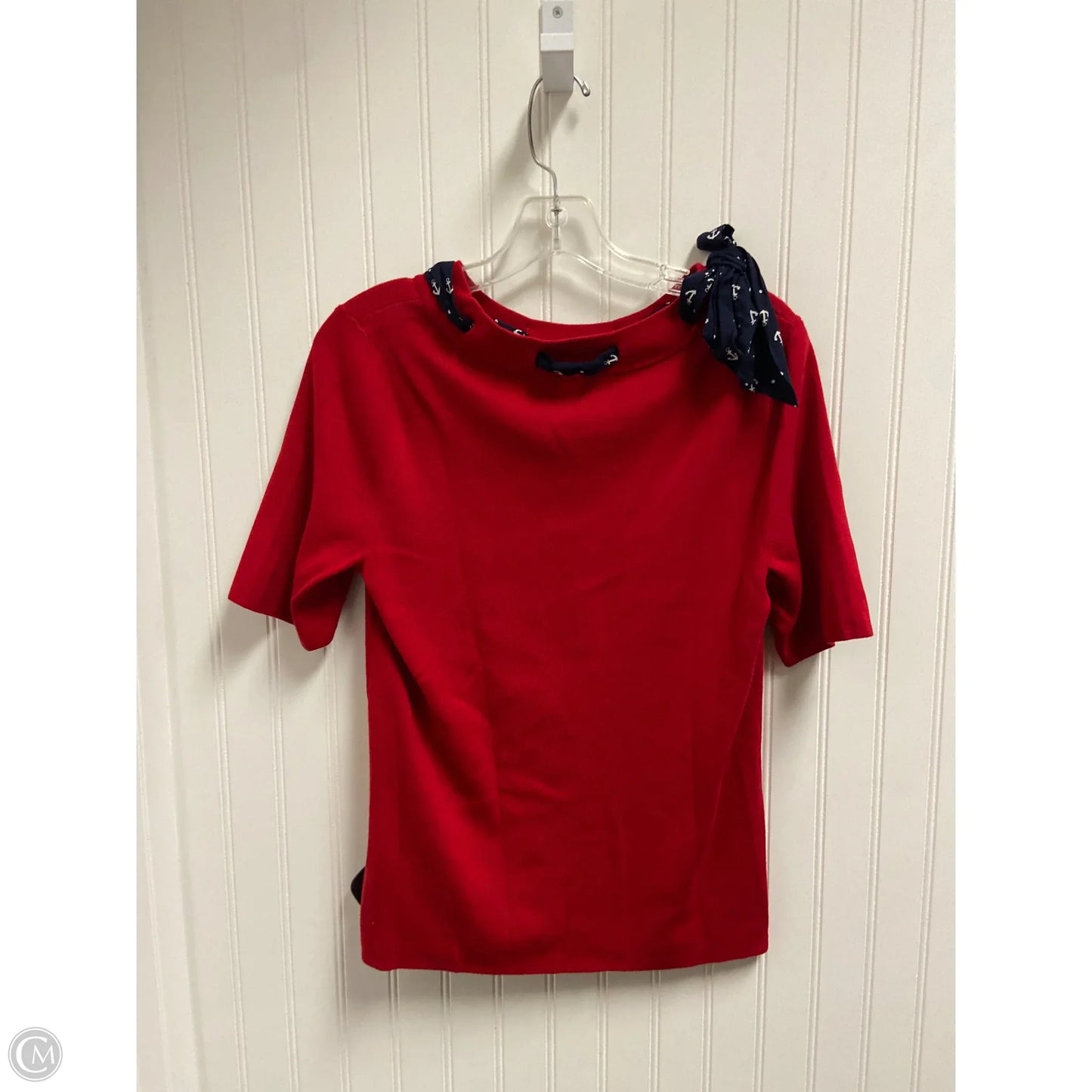 Sweater Short Sleeve By Talbots In Red, Size: Lp