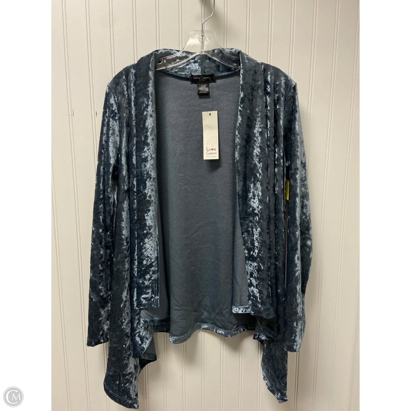 Sweater Cardigan By Love Culture In Blue, Size: L