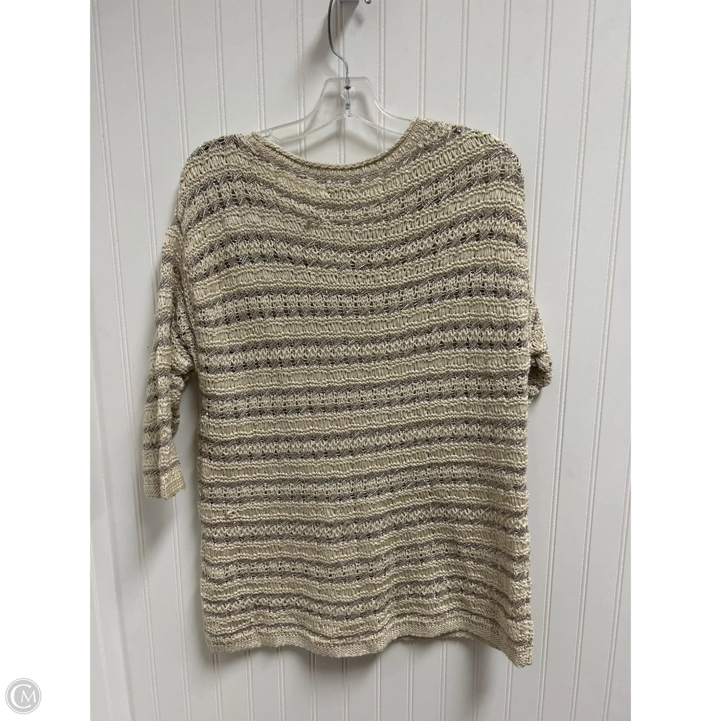 Sweater By Lucky Brand In Cream, Size: 1x