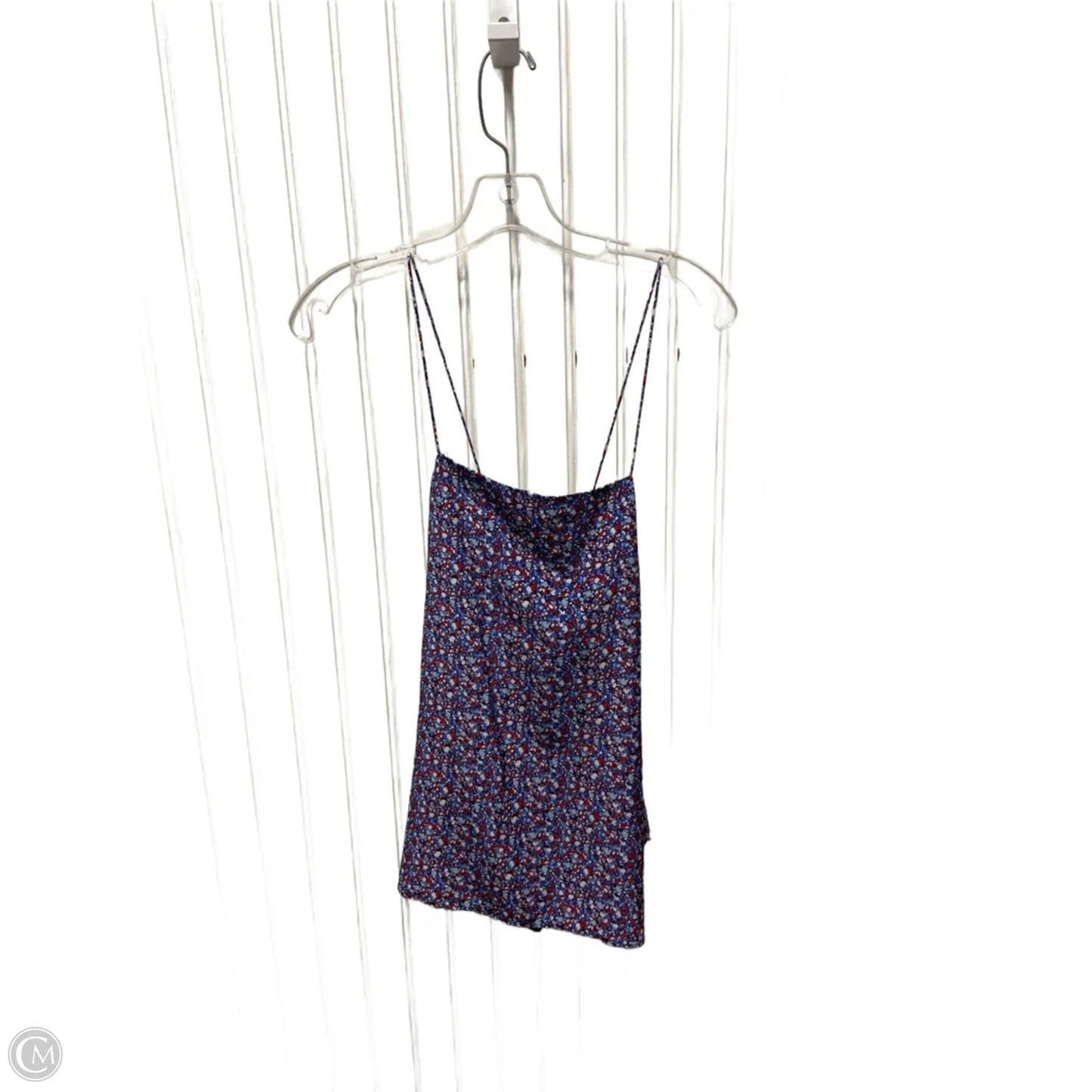 Top Sleeveless Designer By Tory Burch In Blue & Red, Size: S