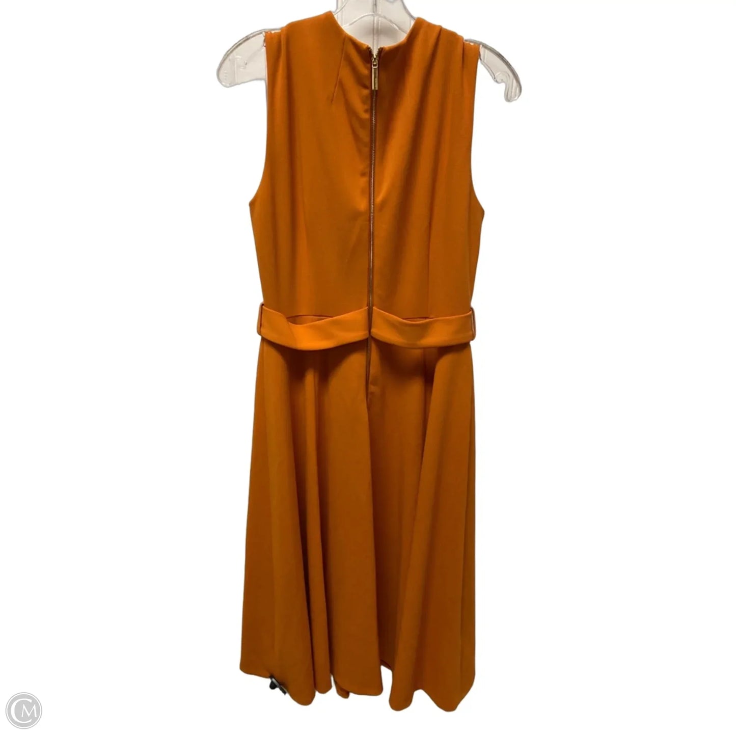 Dress Work By Calvin Klein In Orange, Size: M