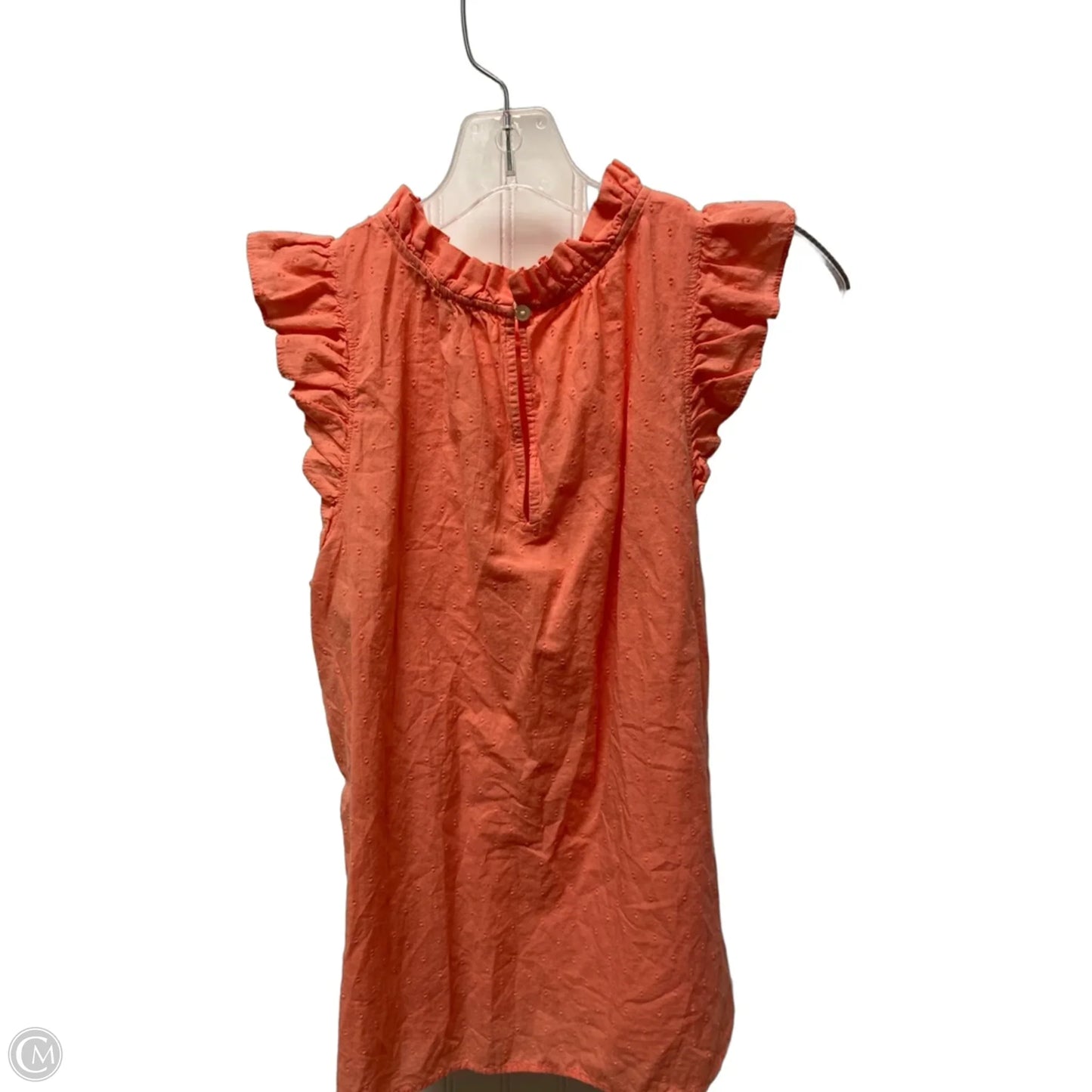 Top Sleeveless By Loft In Coral, Size: M
