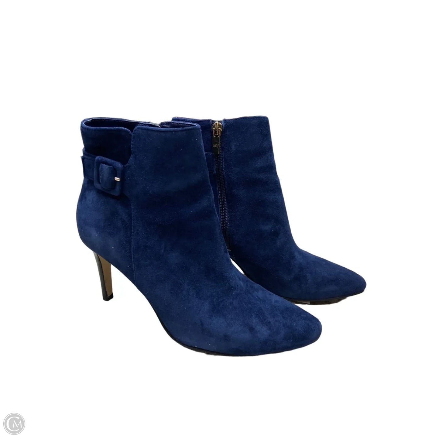 Boots Ankle Heels By Marc Fisher In Blue, Size: 6.5