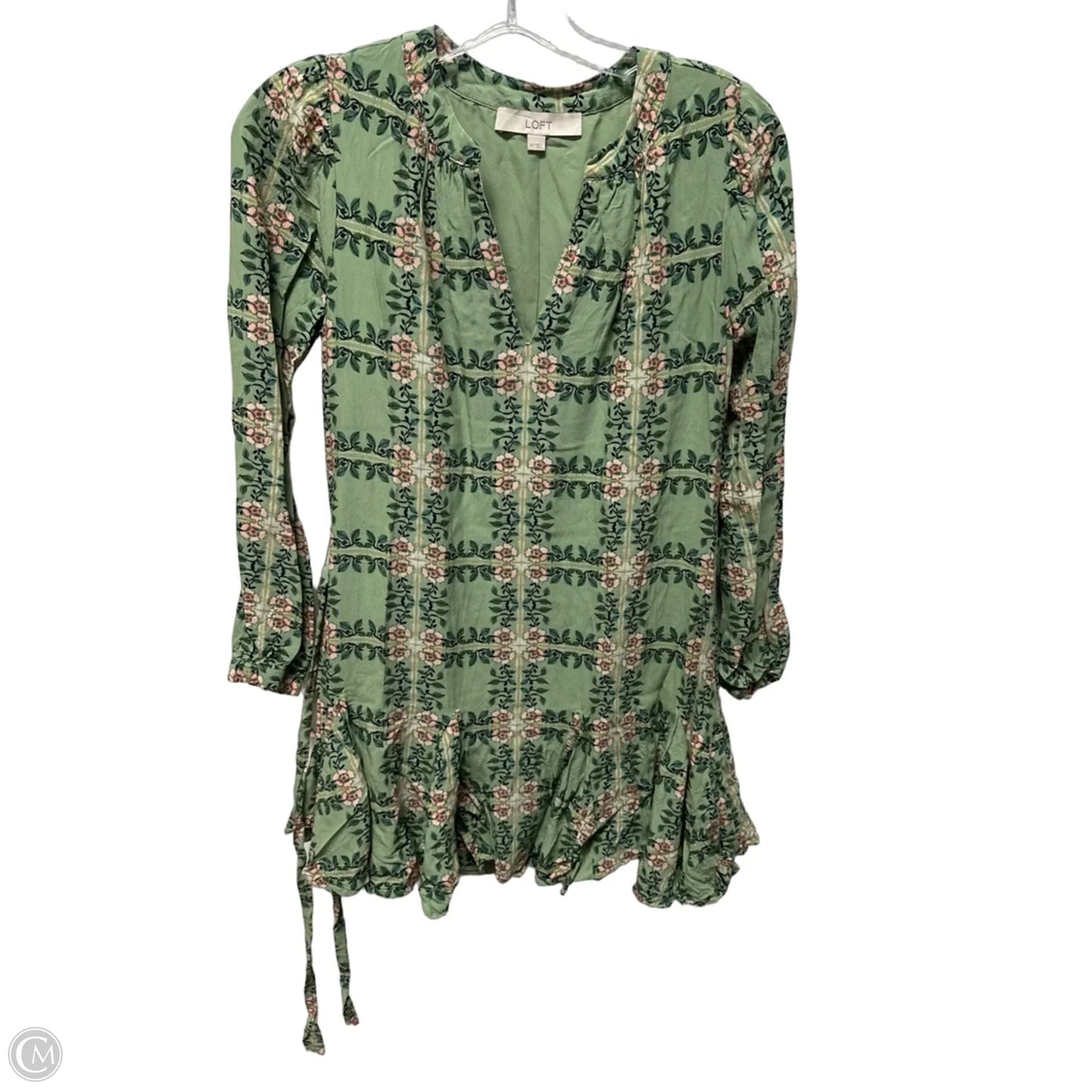 Dress Casual Short By Loft In Green, Size: Xs