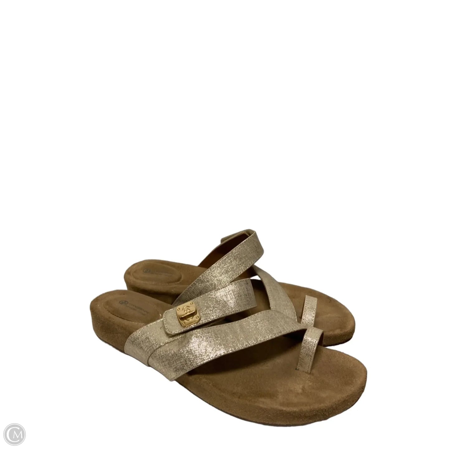 Sandals Flats By Giani Bernini In Gold, Size: 9.5