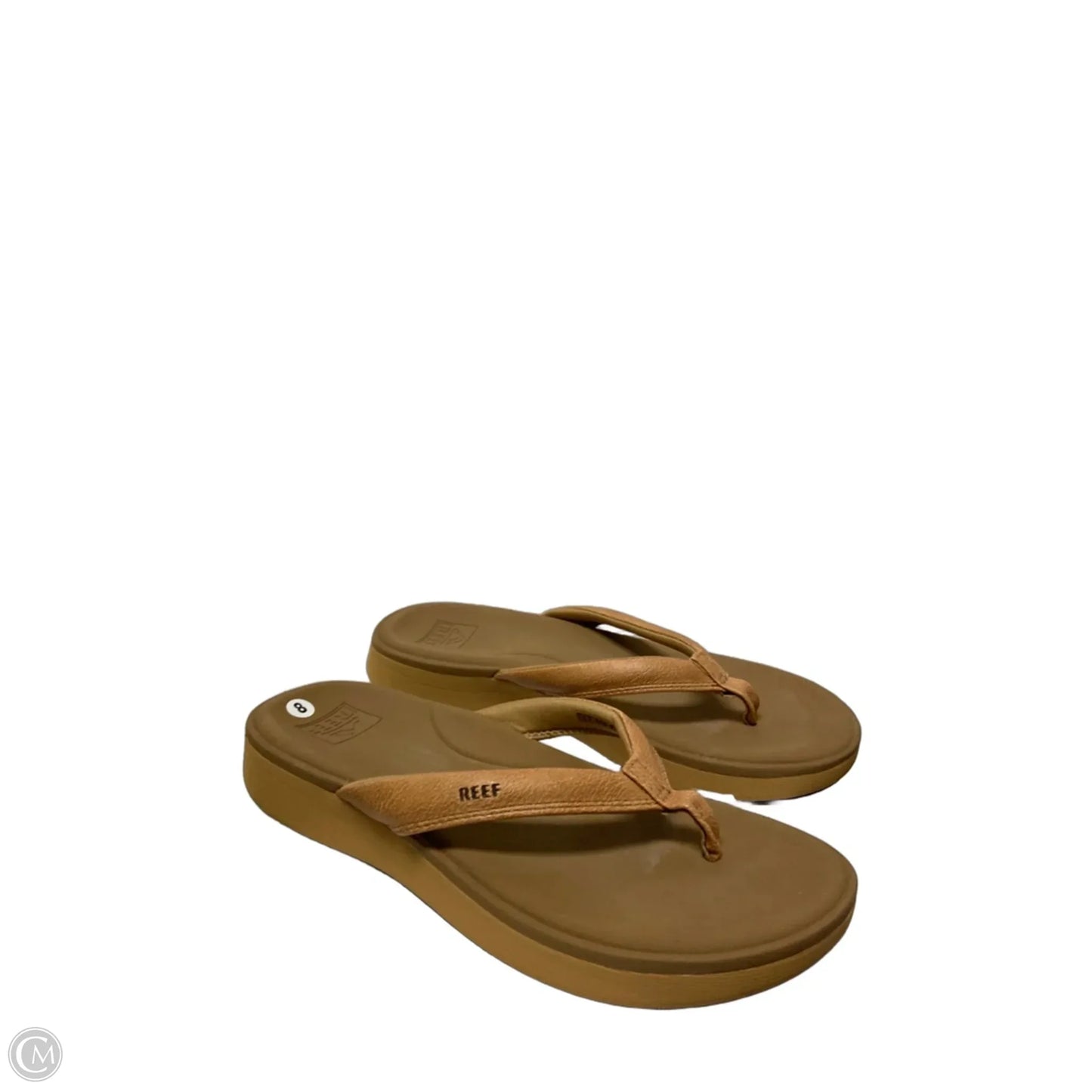 Sandals Flats By Reef In Tan, Size: 8