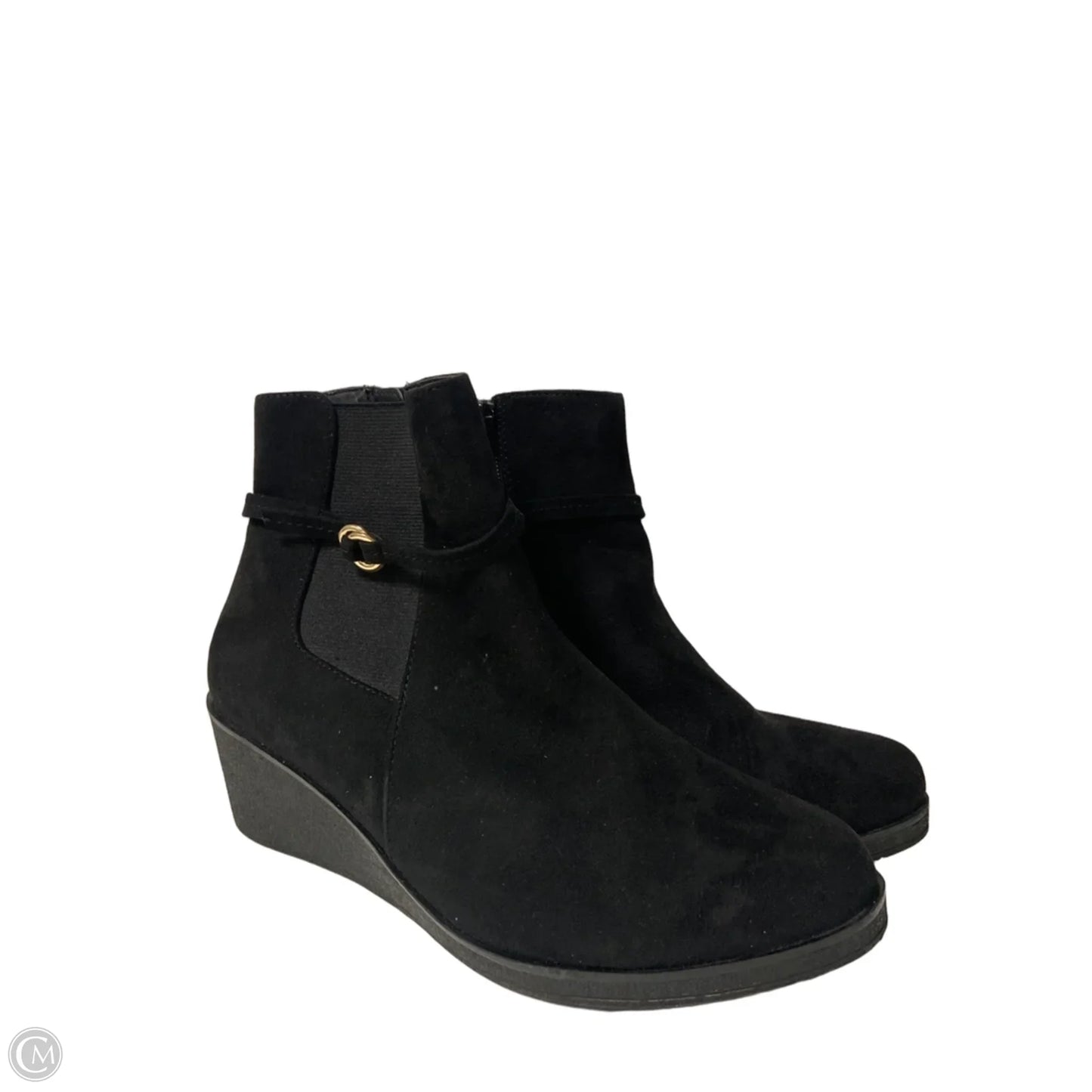 Boots Ankle Heels By Aerosoles In Black, Size: 10