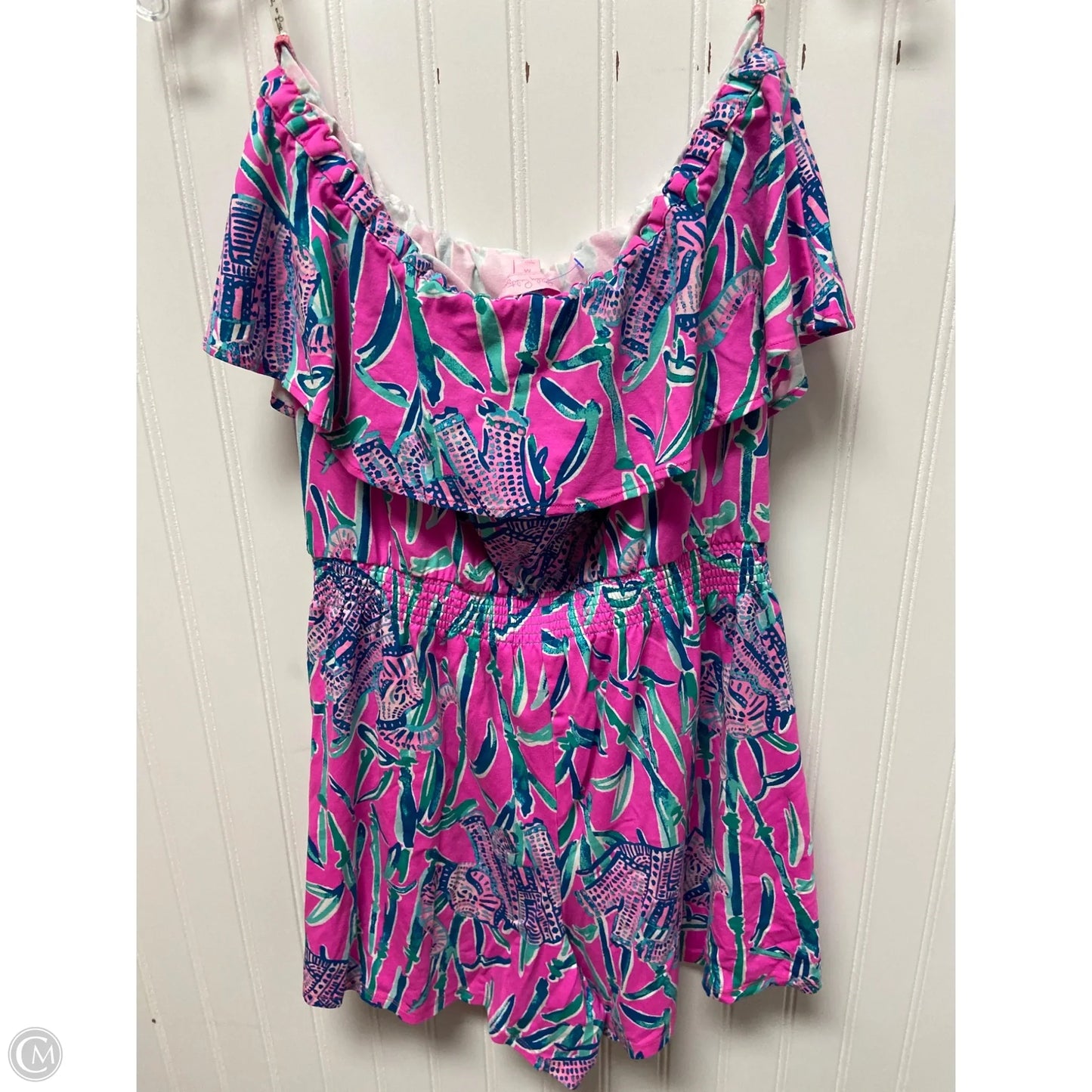 Romper Designer By Lilly Pulitzer In Pink, Size: M