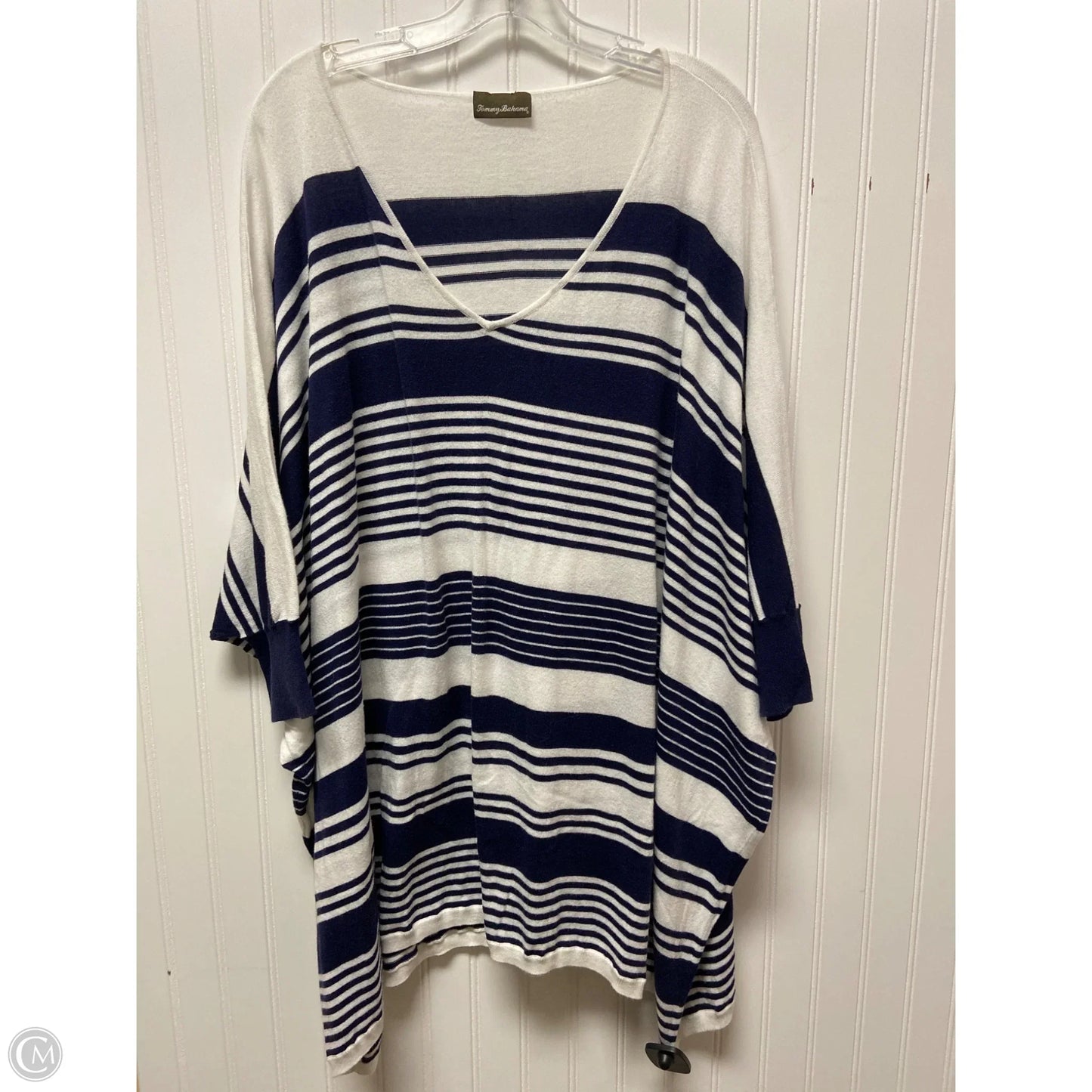Poncho By Tommy Bahama In Striped Pattern, Size: L