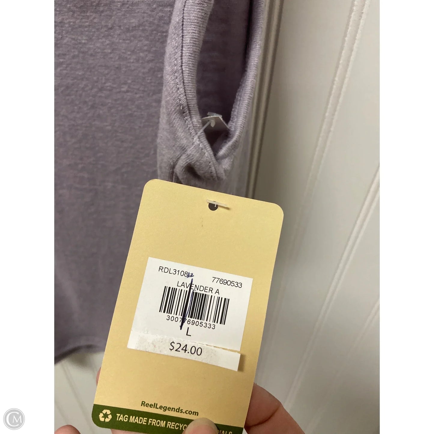 Athletic Tank Top By Reel Legends In Purple, Size: L