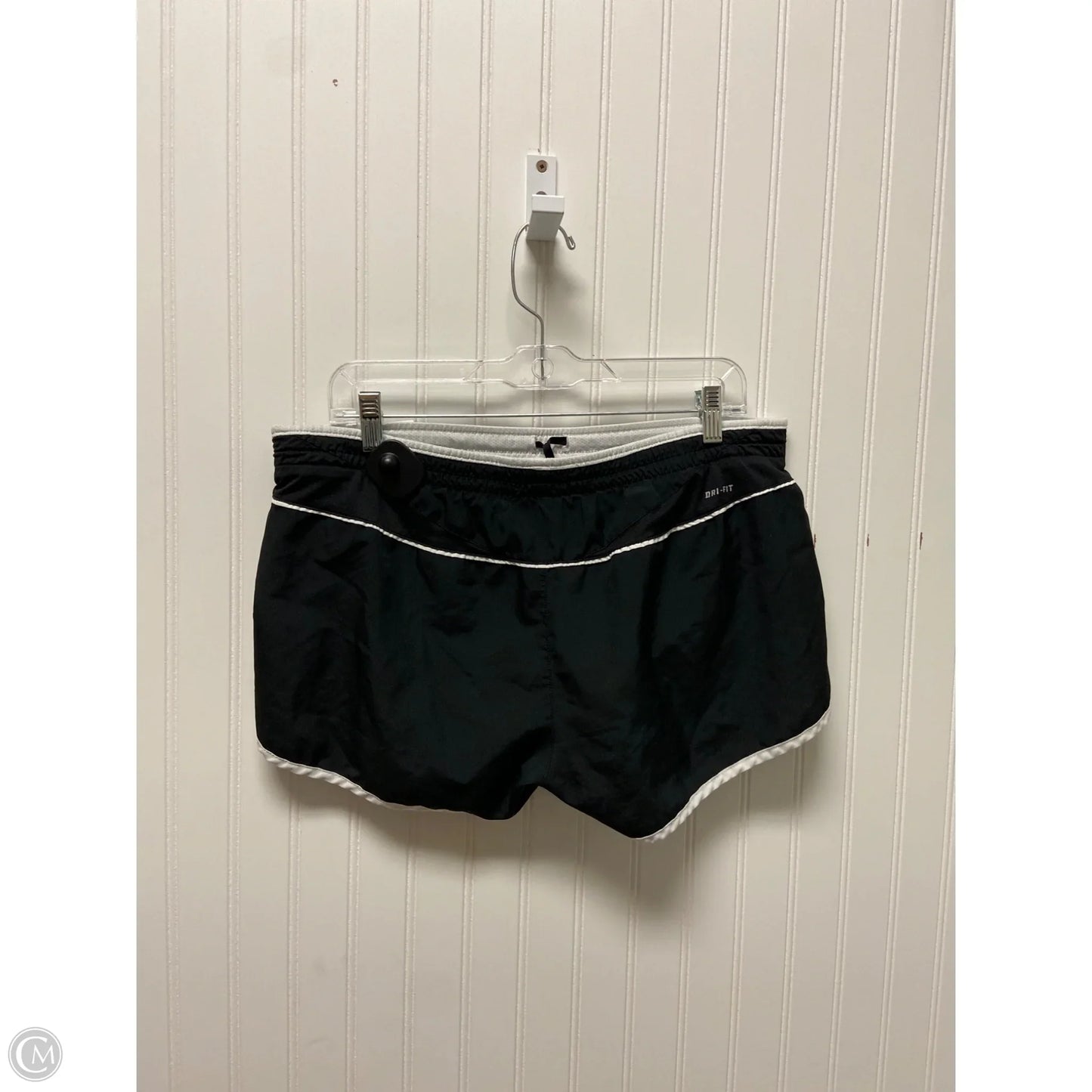 Athletic Shorts By Nike In Black & White, Size: L
