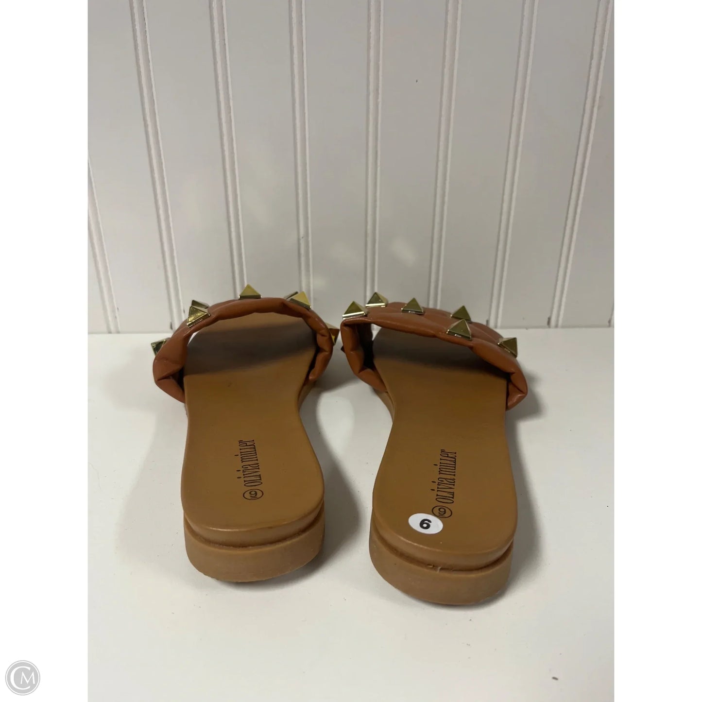 Sandals Flats By Olivia Miller In Tan, Size: 9