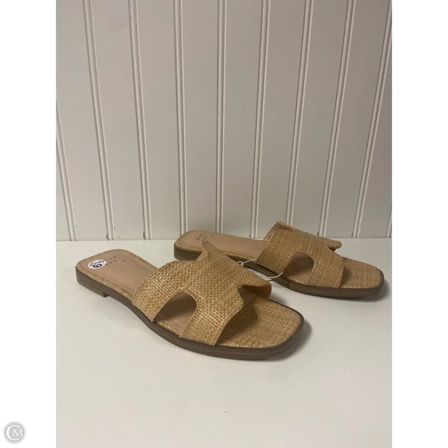 Sandals Flats By A New Day In Beige, Size: 6.5