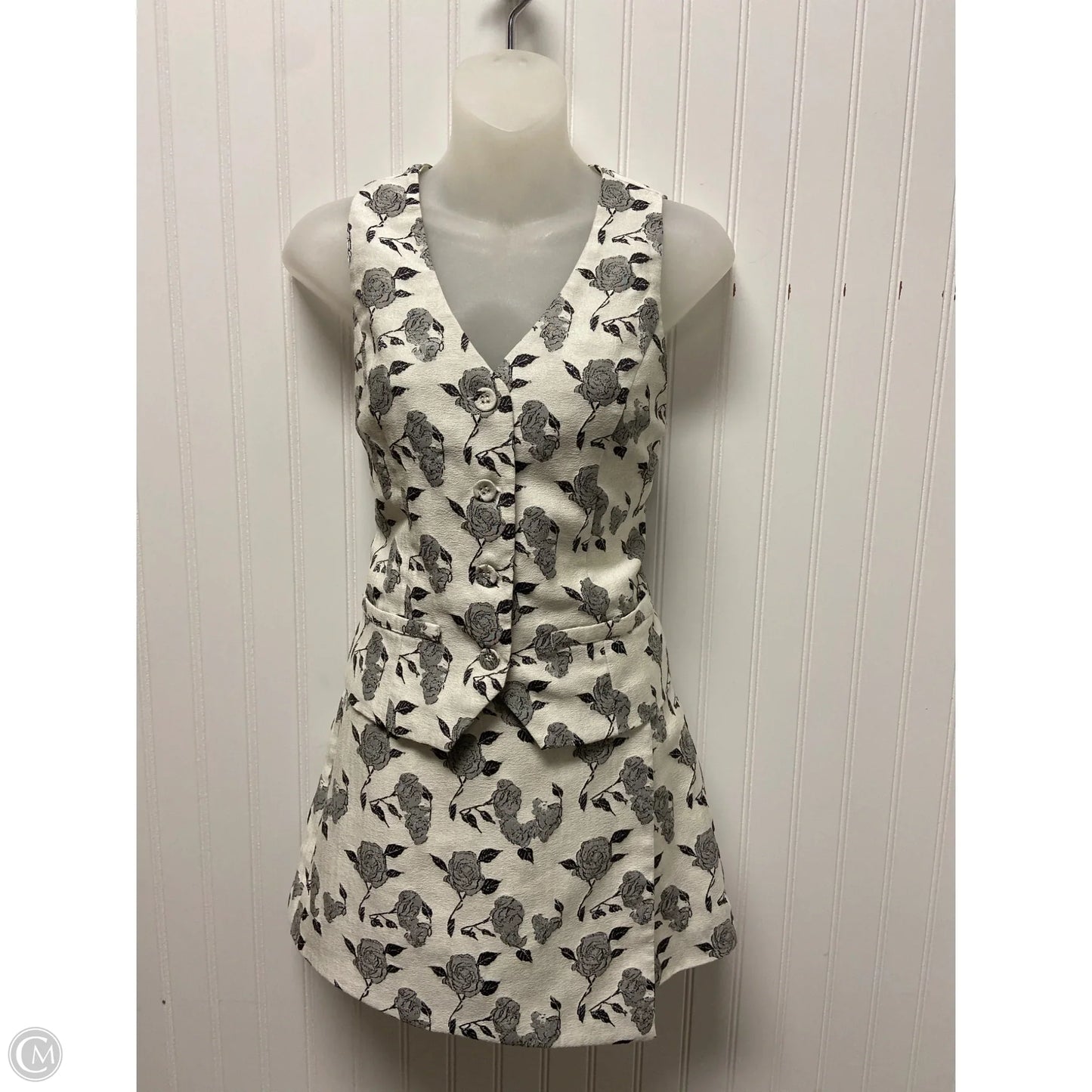 Skirt Set 2pc By Cmc In Ivory, Size: S