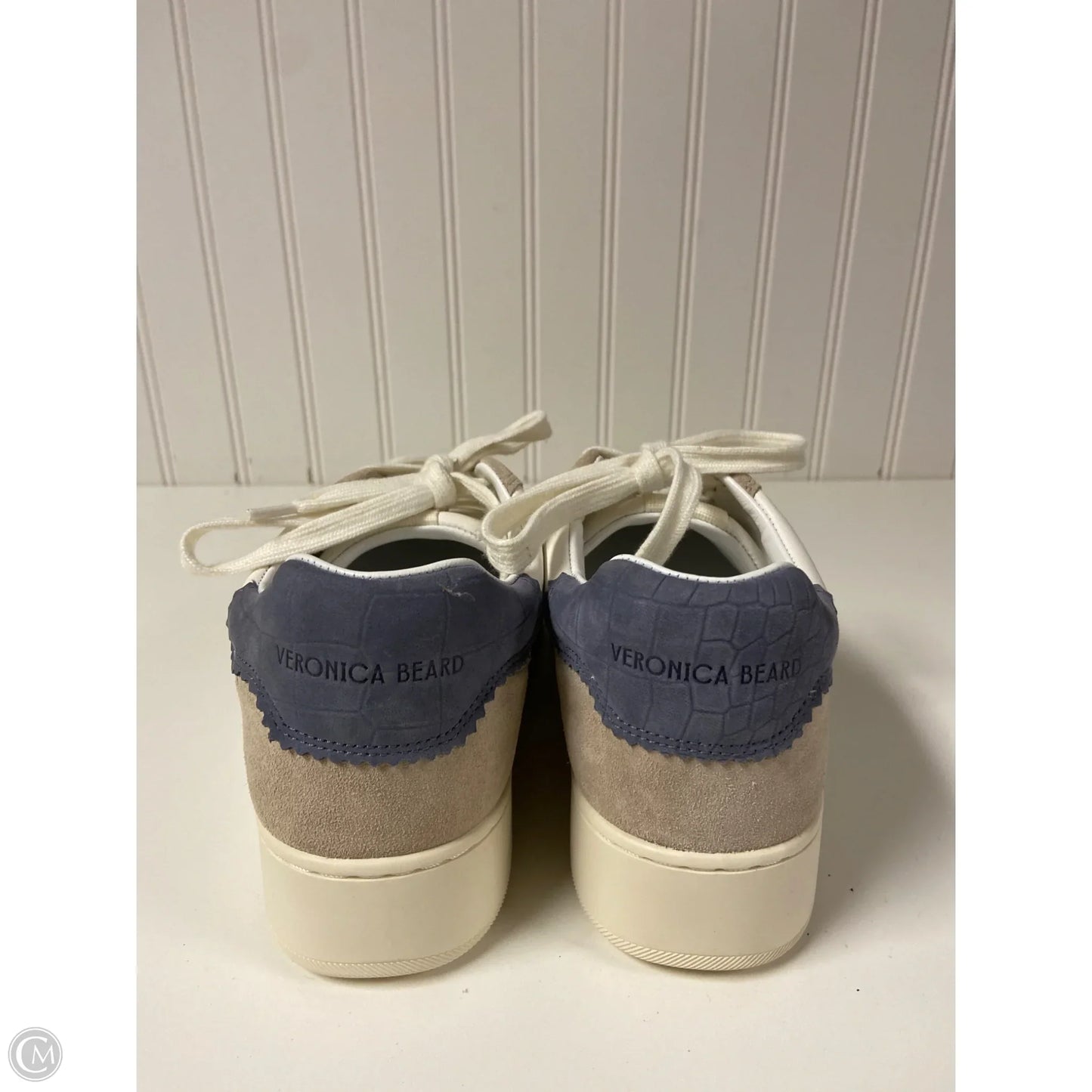 Shoes Sneakers By Veronica Beard In Tan & White, Size: 10.5