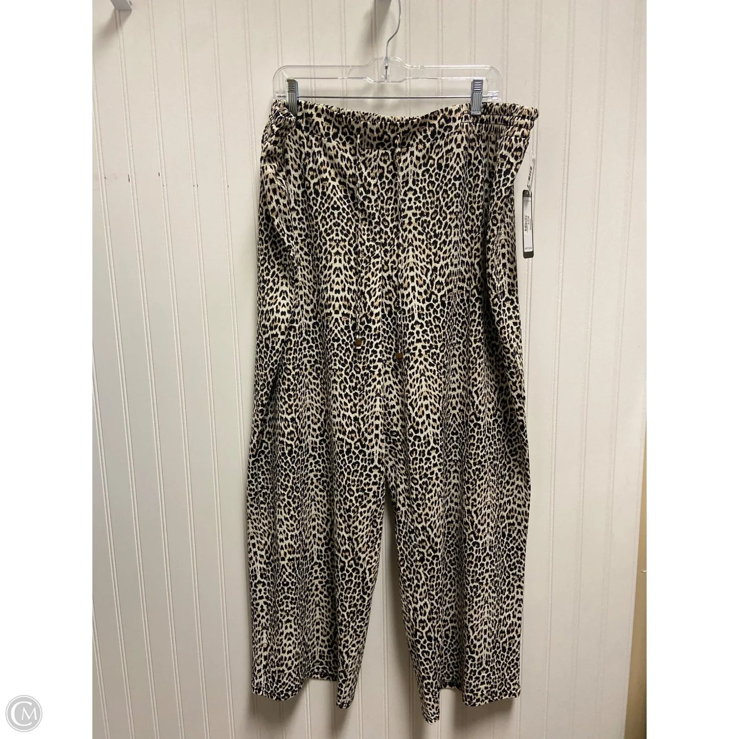 Pants Wide Leg By Soho Apparel In Animal Print, Size: 3x