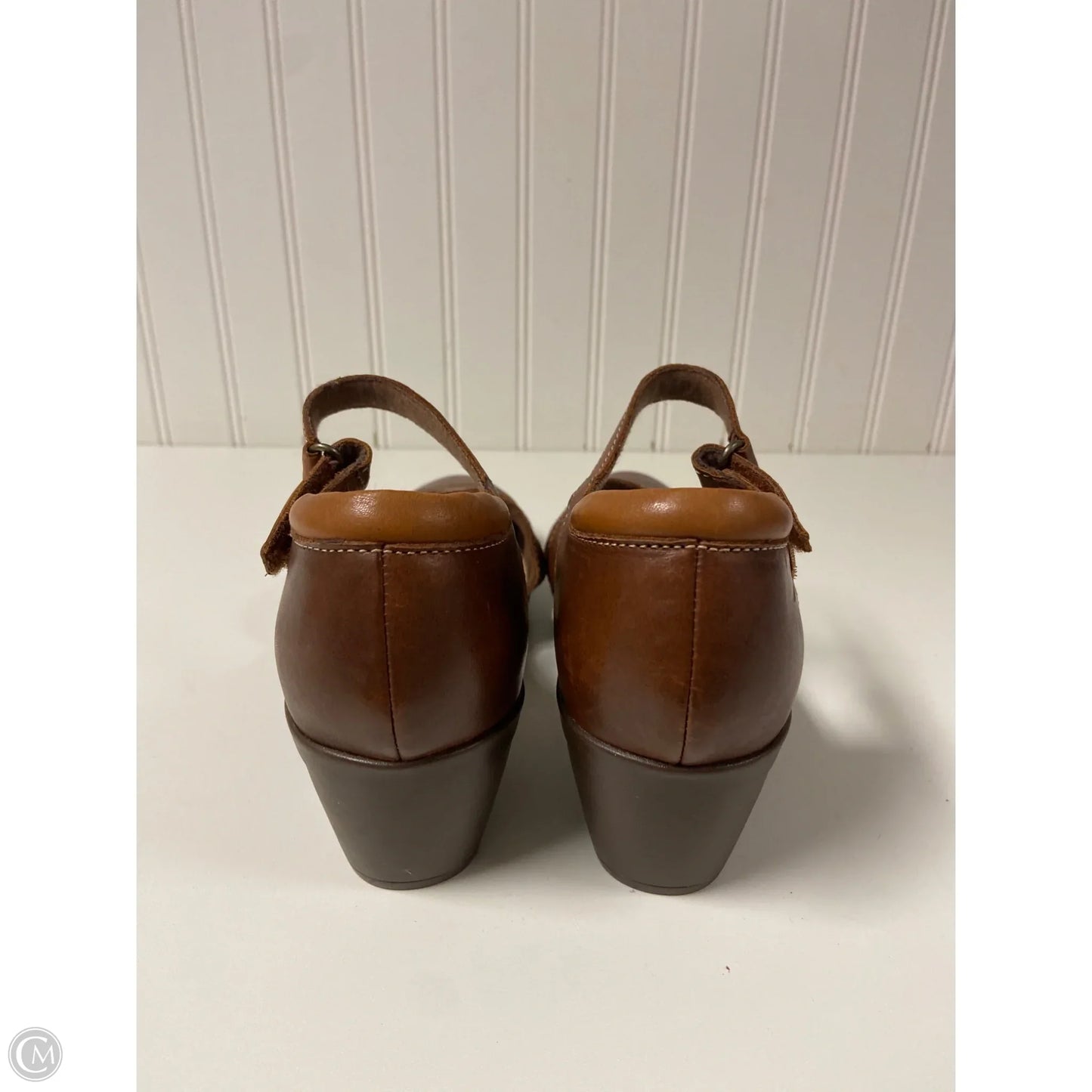 Shoes Heels Block By Clarks In Brown, Size: 8.5