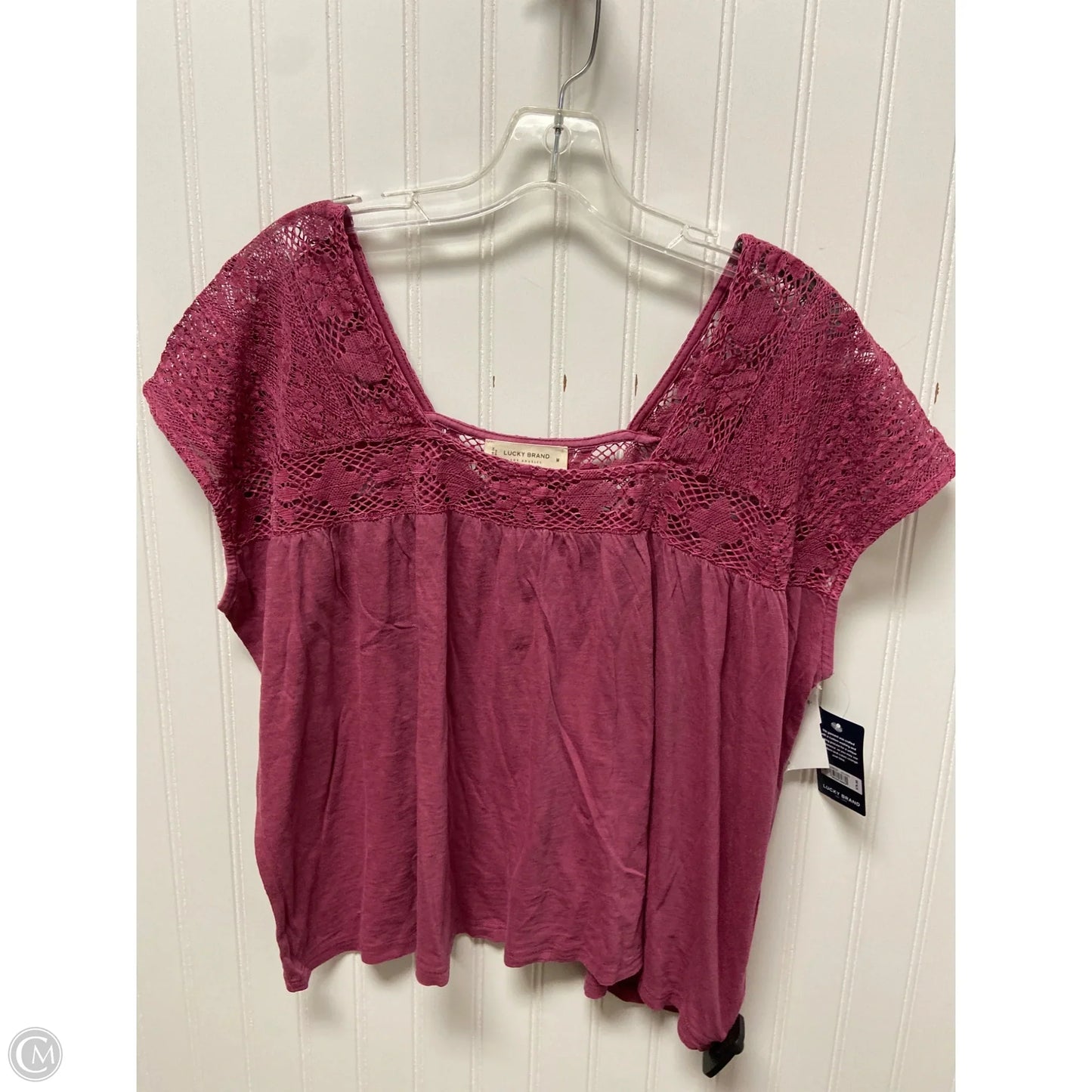 Top Sleeveless By Lucky Brand In Pink, Size: M