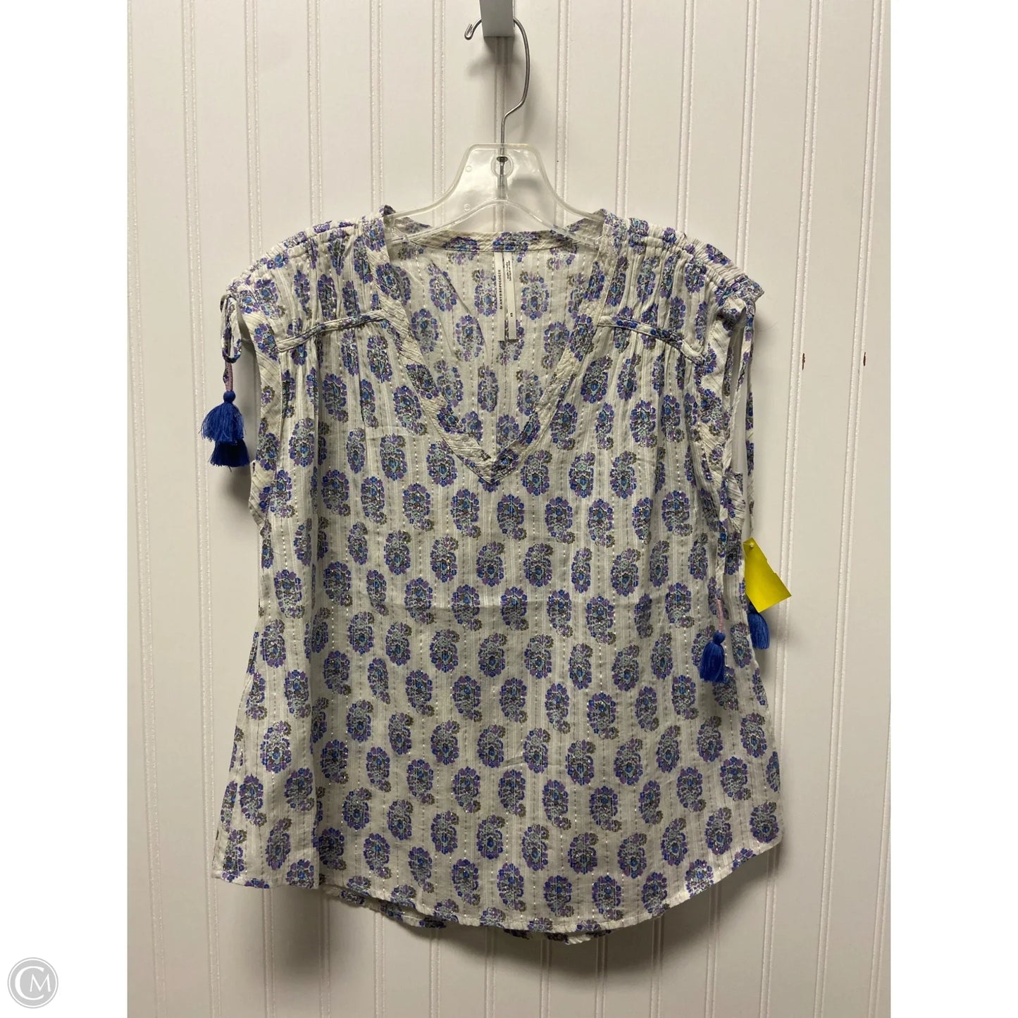 Top Sleeveless By Anthropologie In White, Size: Xs