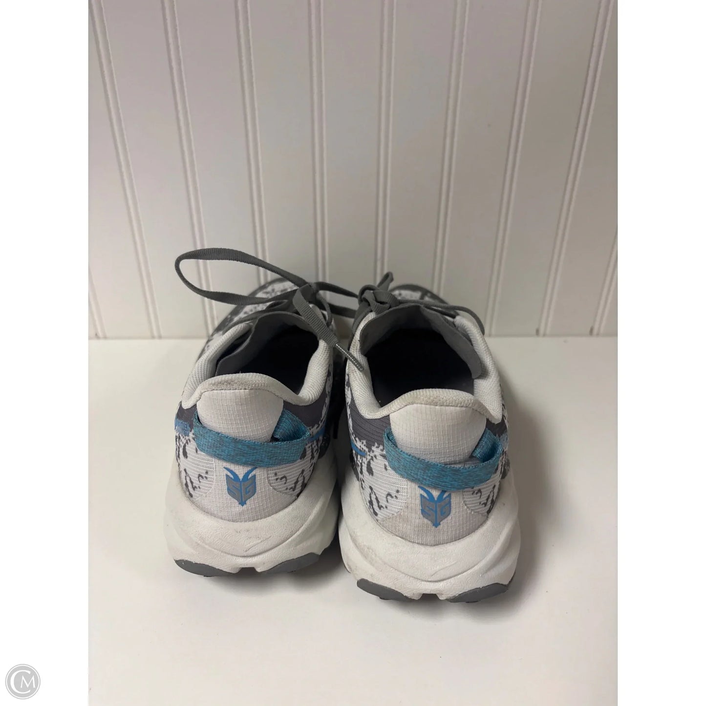 Shoes Athletic By Hoka In Blue & White, Size: 8