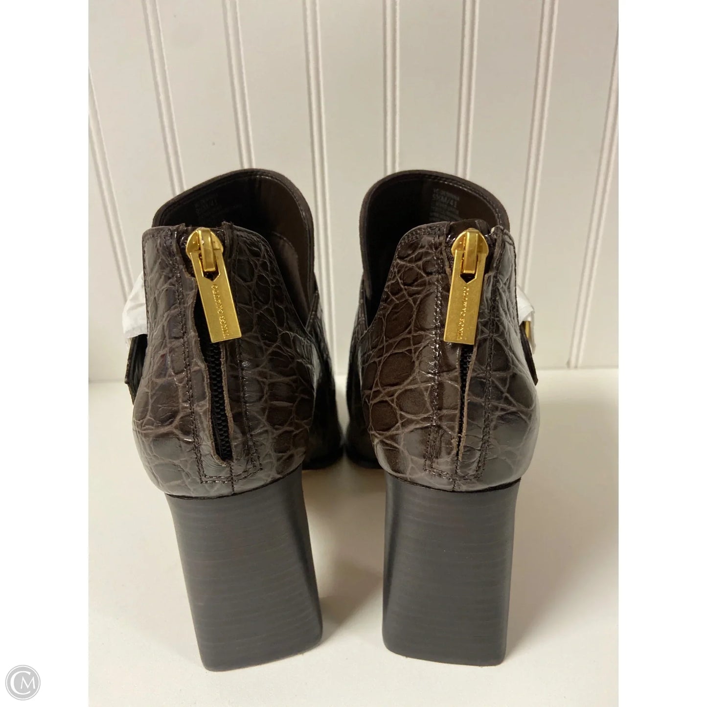 Boots Ankle Heels By Vince Camuto In Brown, Size: 9.5
