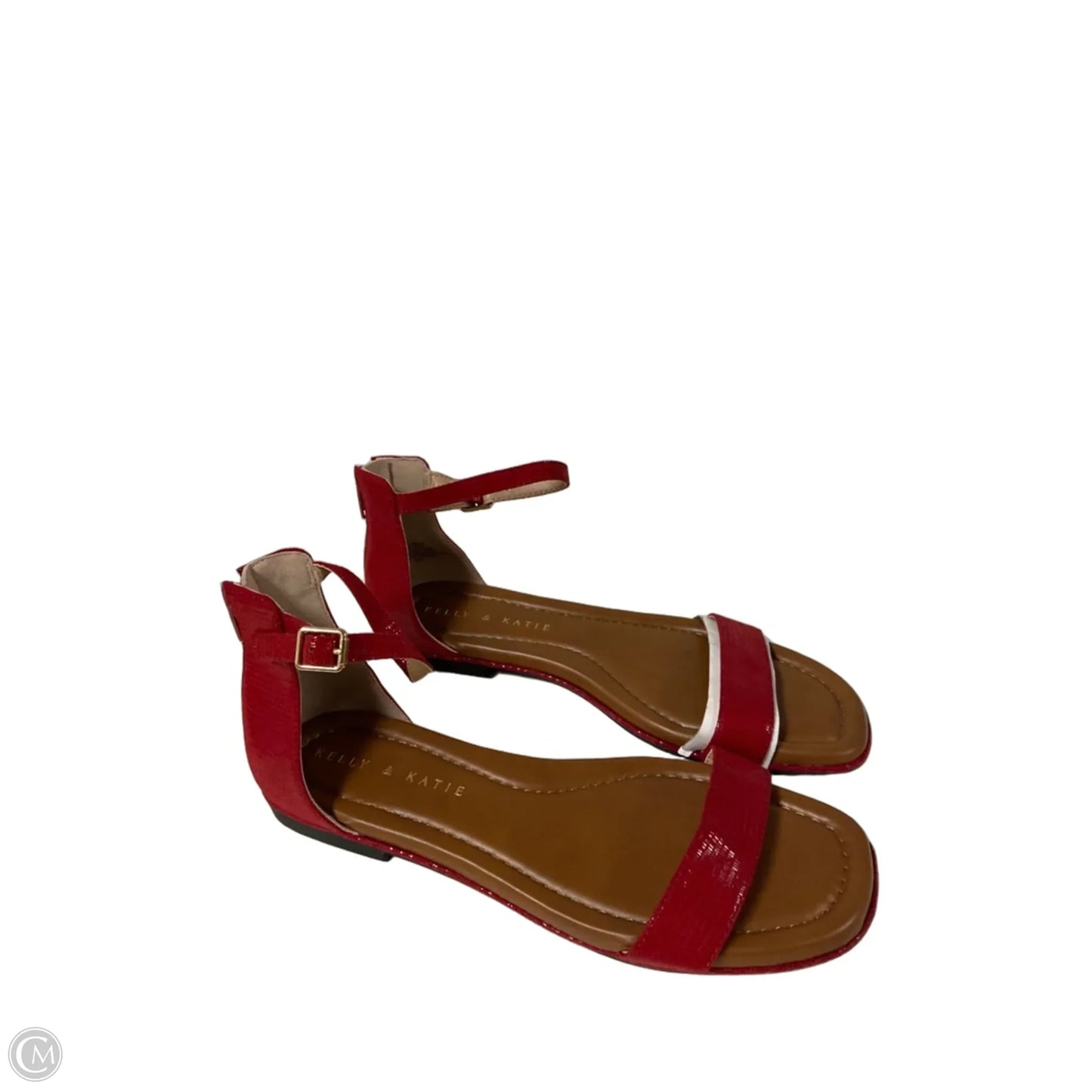 Sandals Flats By Kelly And Katie In Red, Size: 7