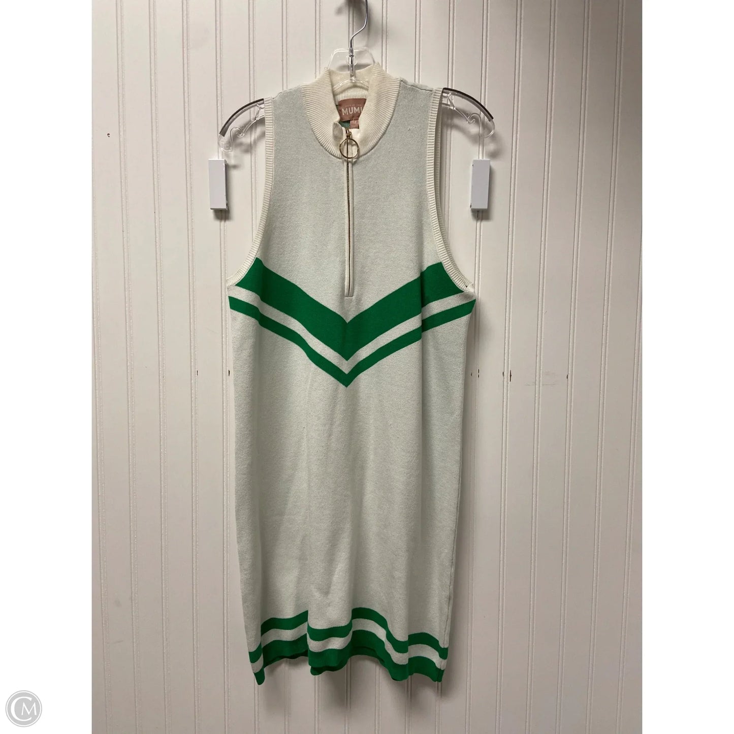 Dress Casual Short By Show Me Your Mumu In Green & White, Size: M