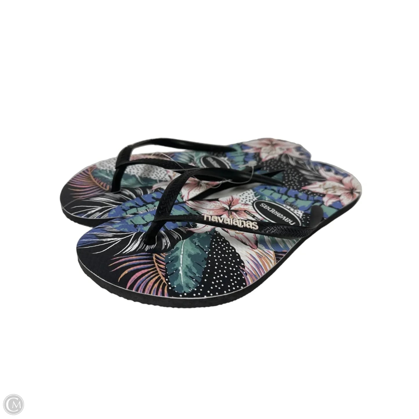 Sandals Flip Flops By Havaianas In Tropical Print, Size: 10
