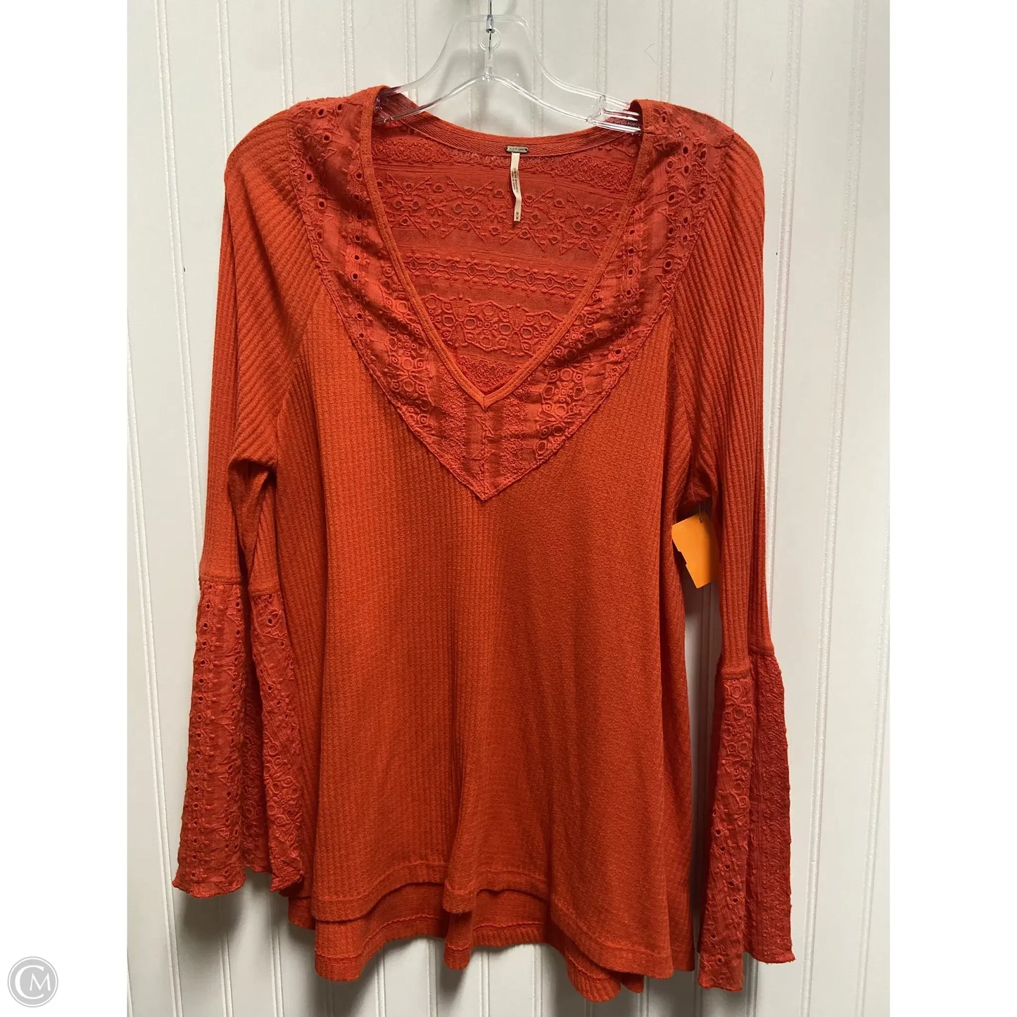 Top Long Sleeve By Free People In Red, Size: M