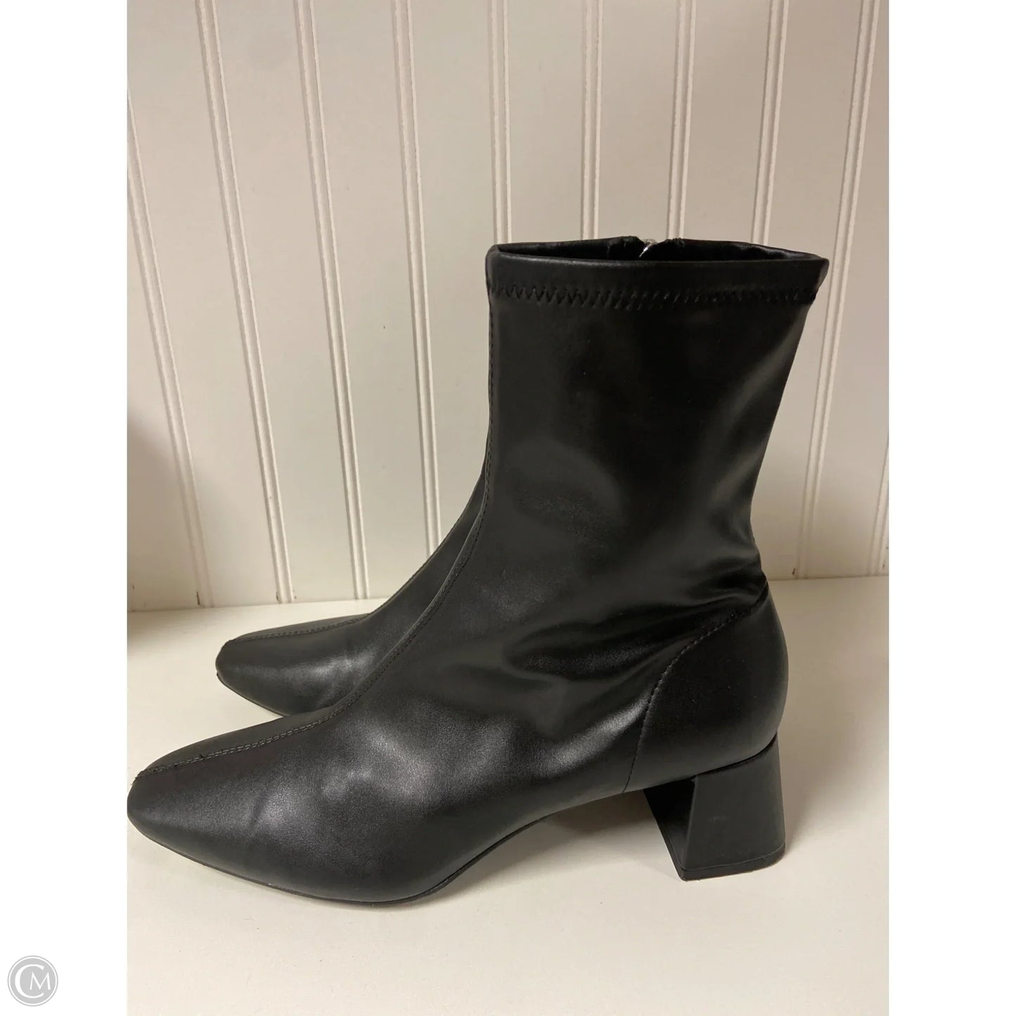 Boots Ankle Heels By Zara In Black, Size: 8.5