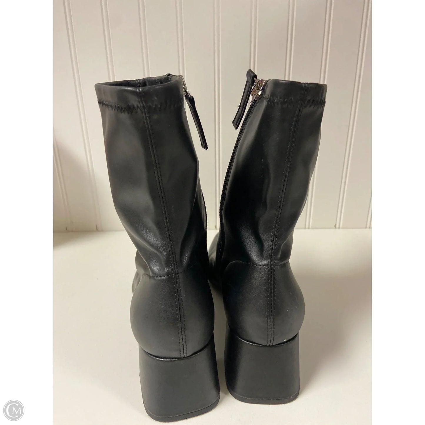 Boots Ankle Heels By Zara In Black, Size: 8.5
