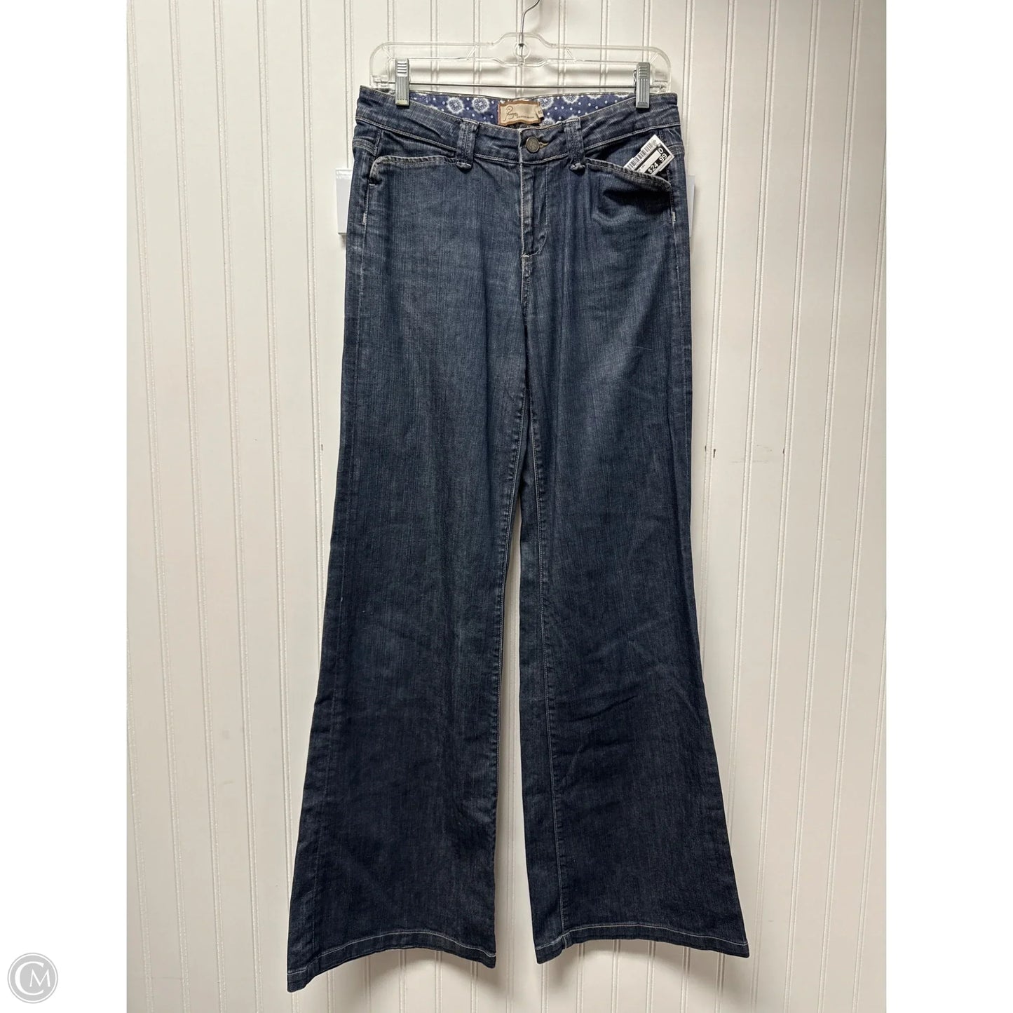 Jeans Wide Leg By Paige In Blue Denim, Size: 6