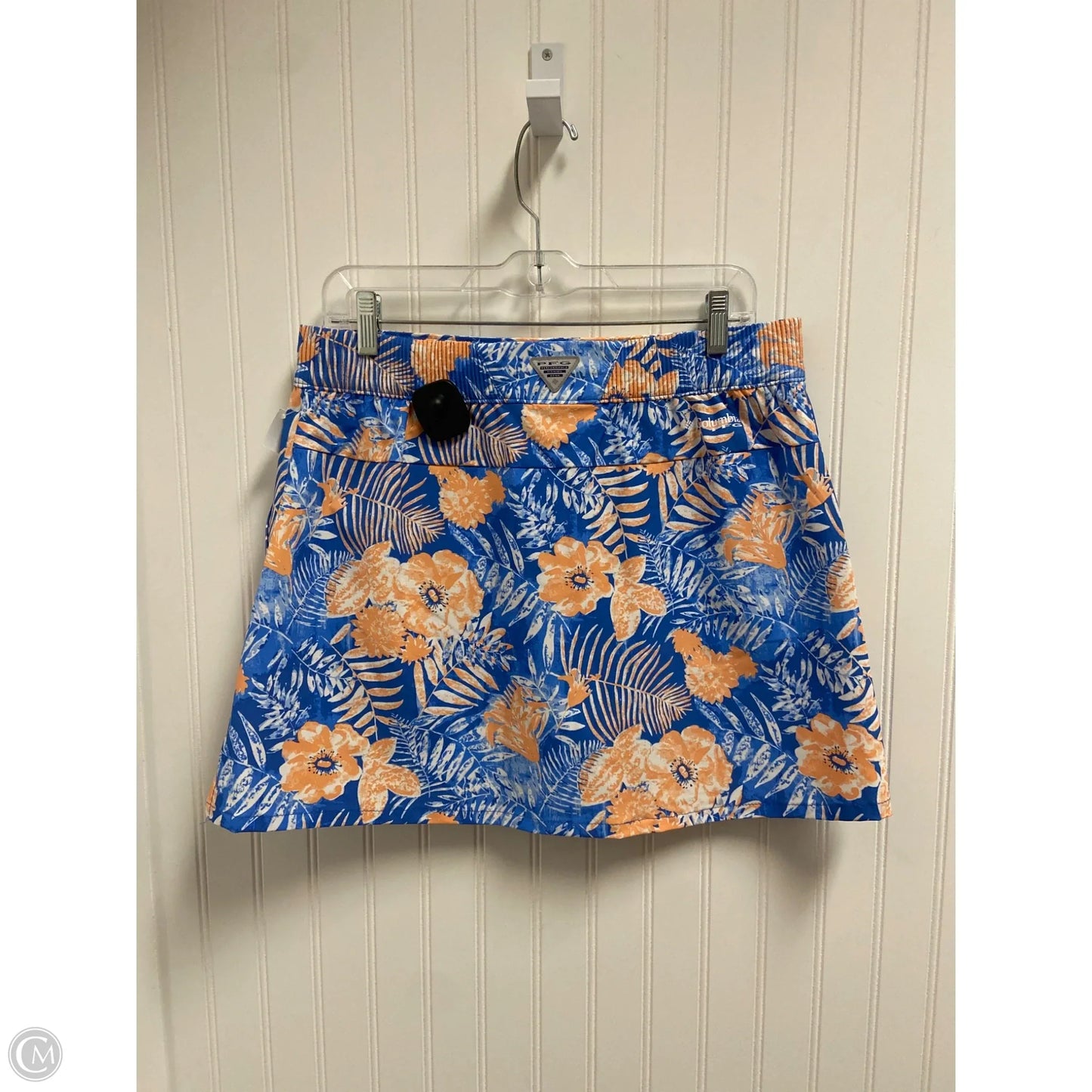 Athletic Skort By Columbia In Blue & Orange, Size: M