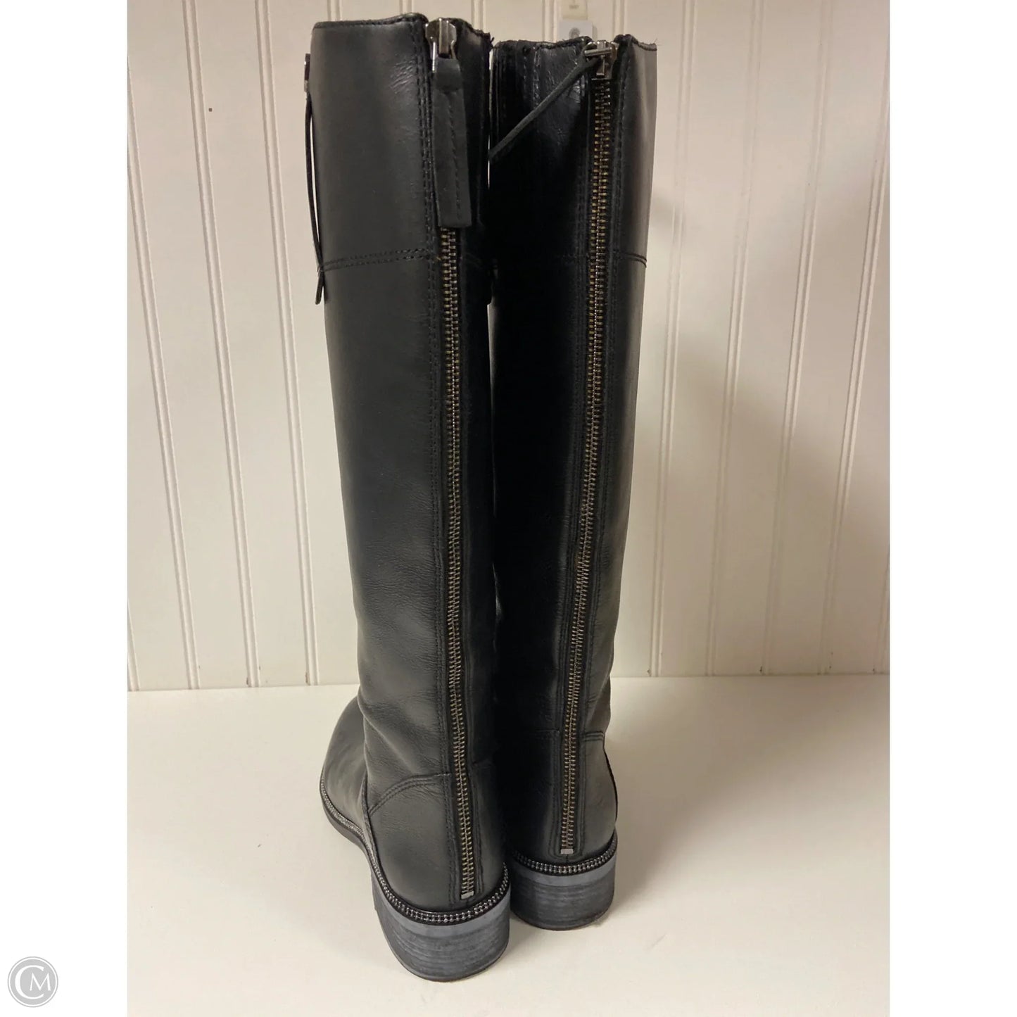 Boots Knee Heels By Franco Sarto In Black, Size: 7