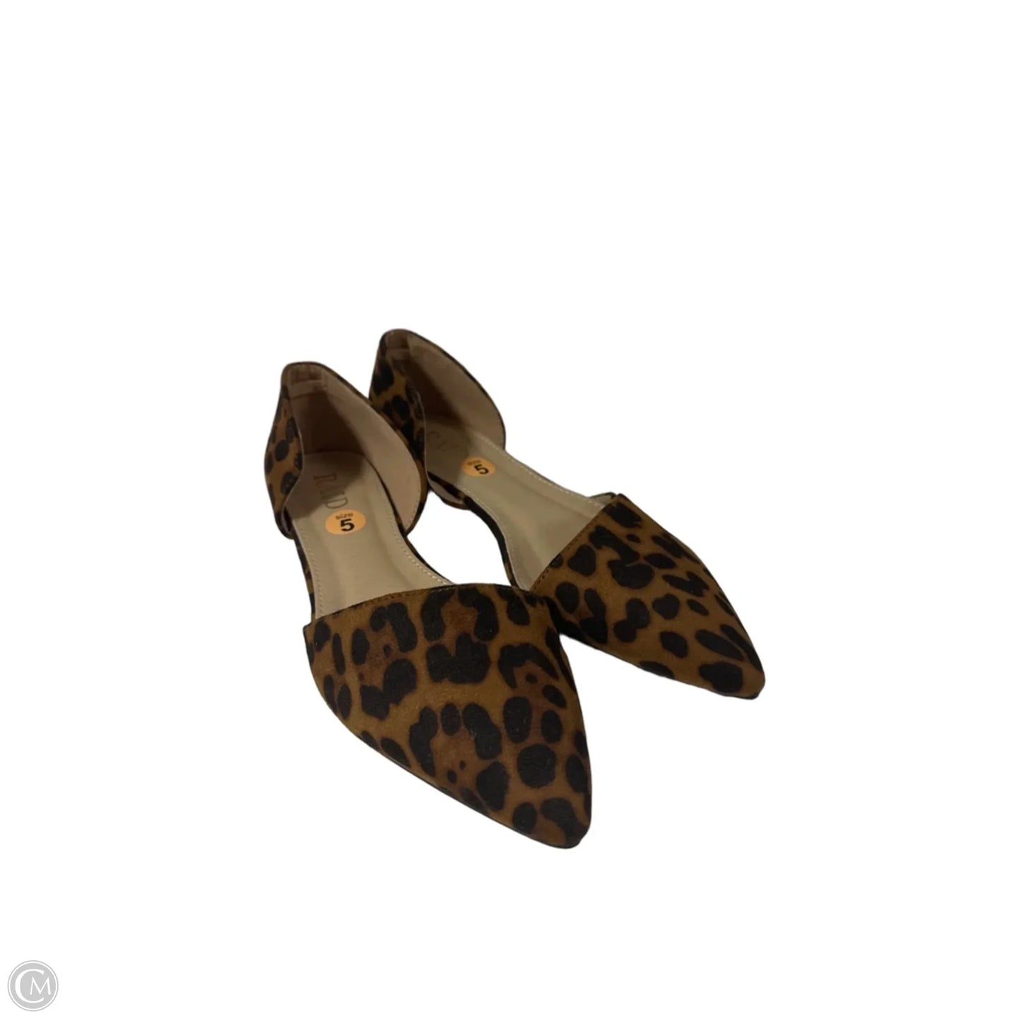 Sandals Flats By Clothes Mentor In Animal Print, Size: 5