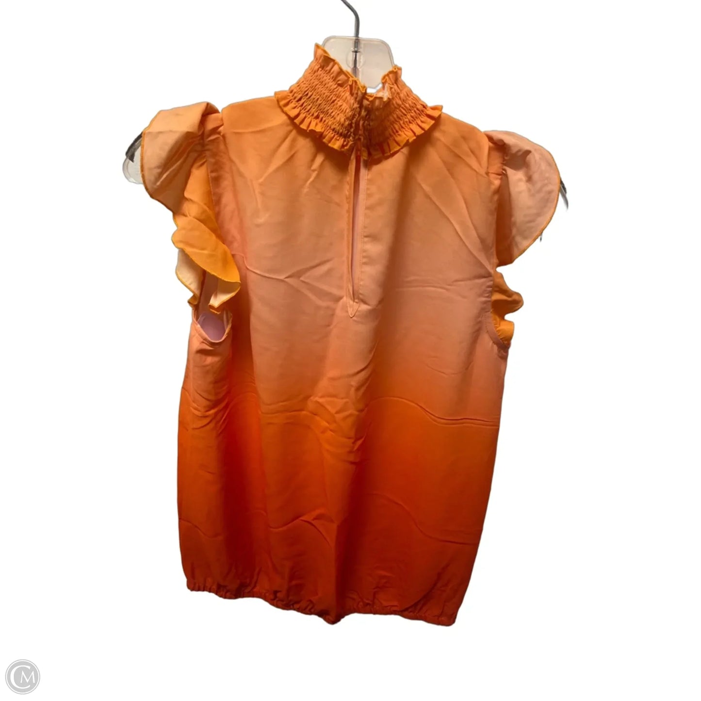 Top Sleeveless By New York And Co In Orange, Size: S