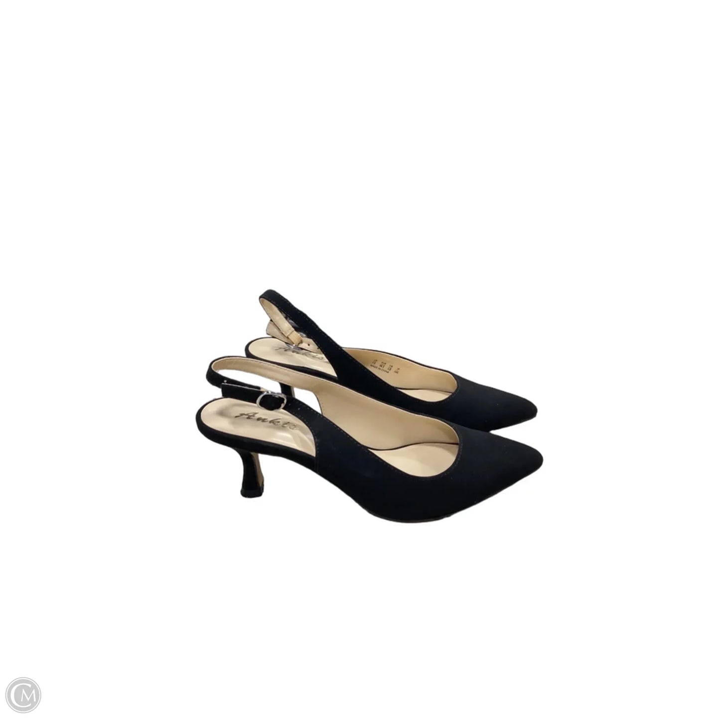 Shoes Heels Kitten By Clothes Mentor In Black, Size: 7.5