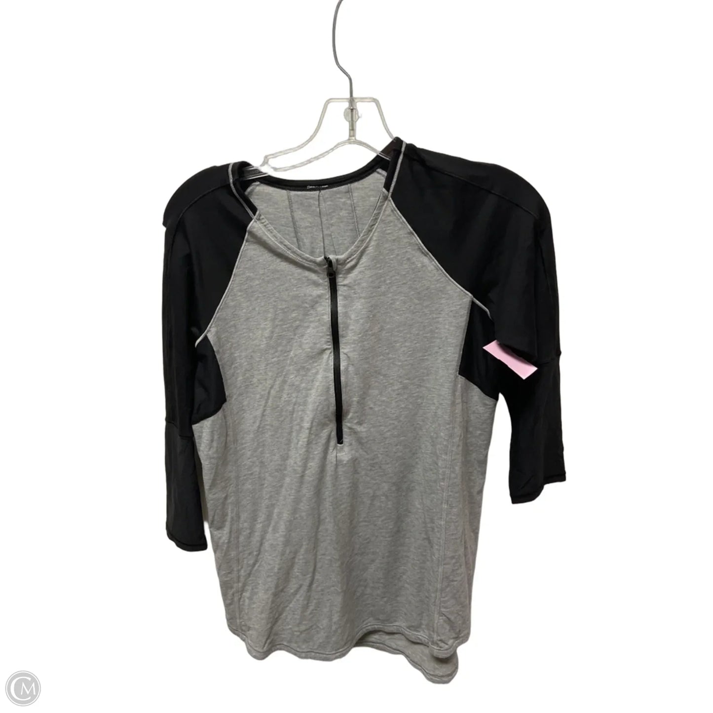 Top Short Sleeve By Lululemon In Grey, Size: S