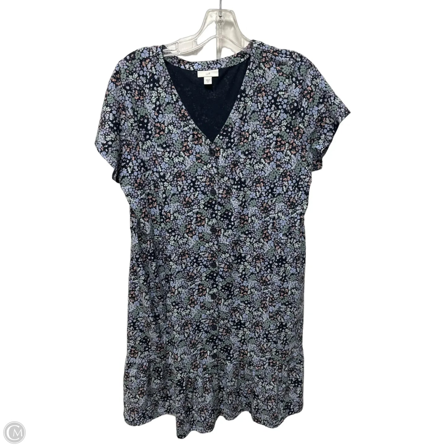 Dress Casual Midi By J. Jill In Blue, Size: M