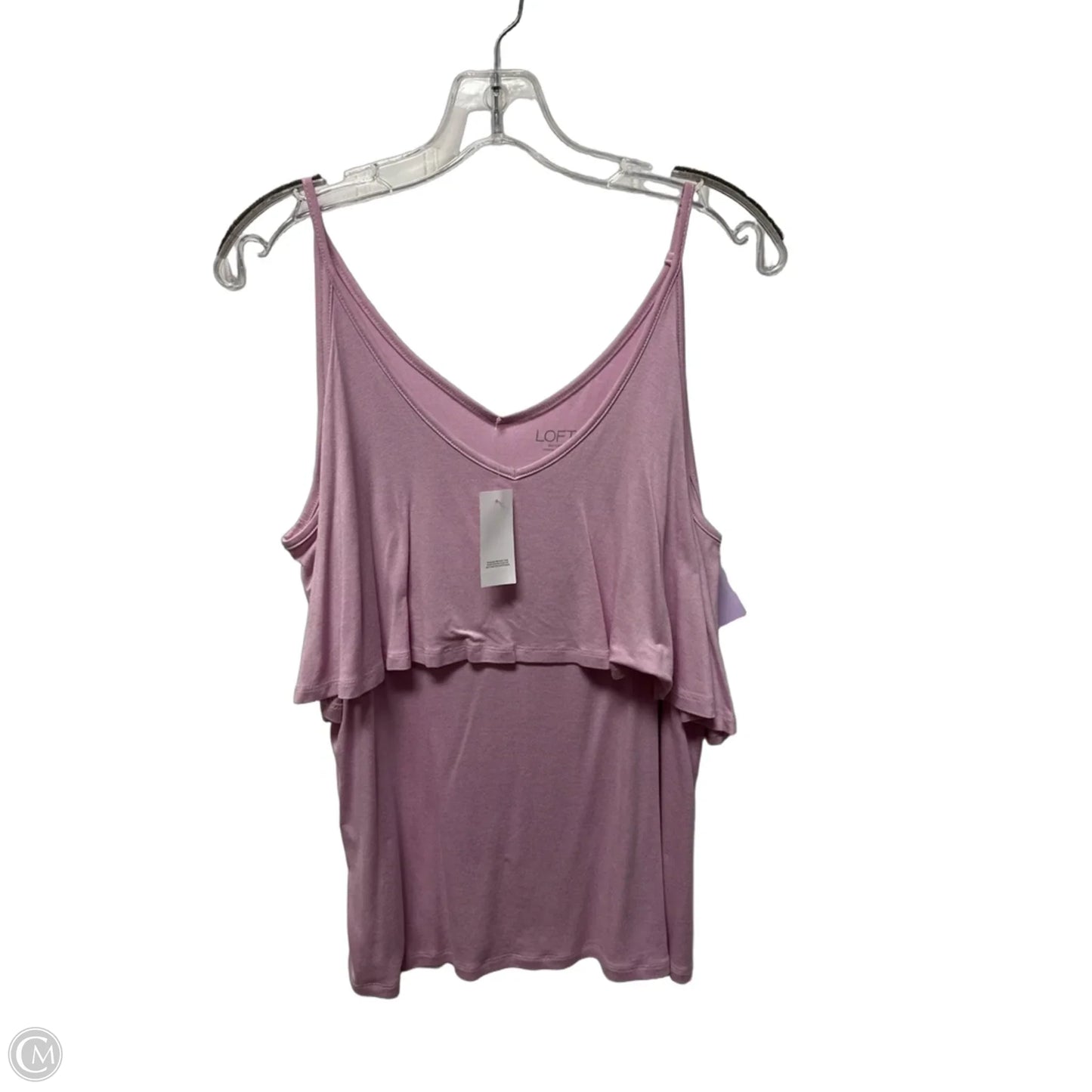 Top Sleeveless By Loft In Pink, Size: S