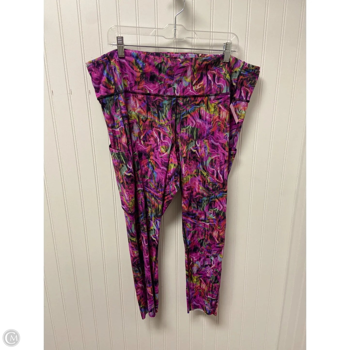 Athletic Leggings By Lululemon In Multi-colored, Size: 2x