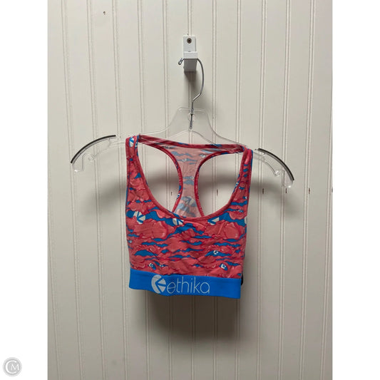 Athletic Bra By Clothes Mentor In Blue & Pink, Size: M