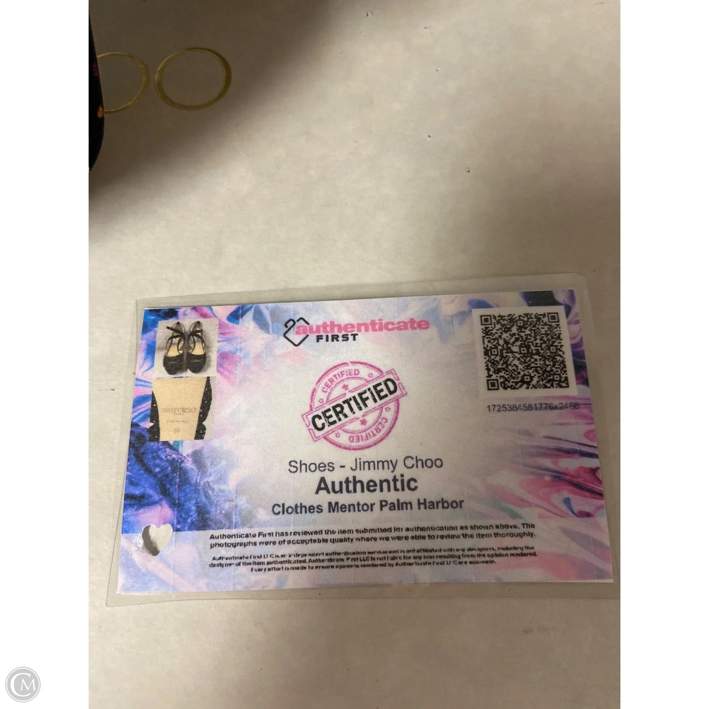 Shoes Luxury Designer By Jimmy Choo In Black, Size: 6.5