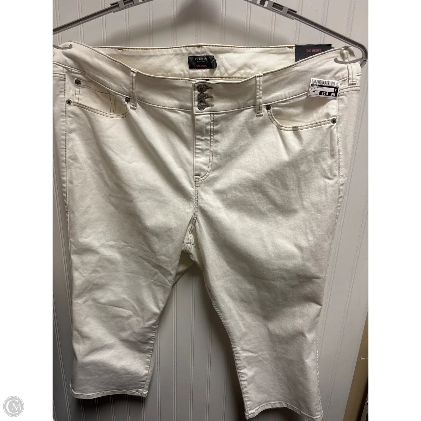 Jeans Jeggings By Torrid In White, Size: 4x