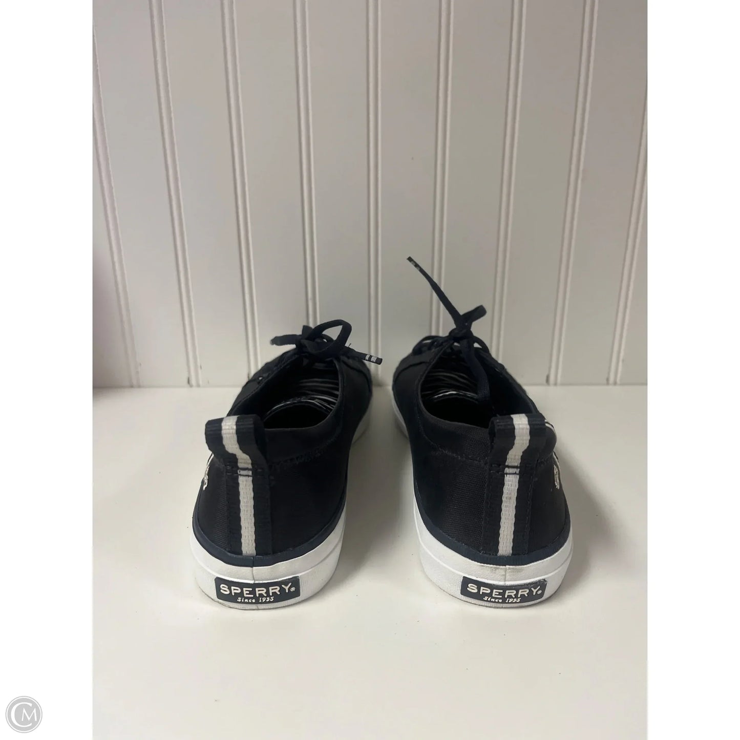 Shoes Sneakers By Sperry In Black, Size: 8.5