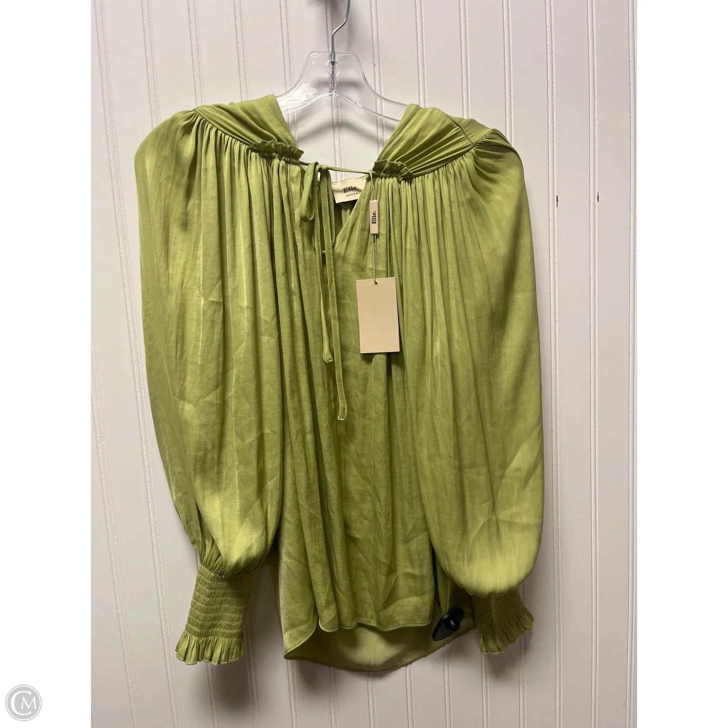 Top Long Sleeve By Elie Tahari In Green, Size: L